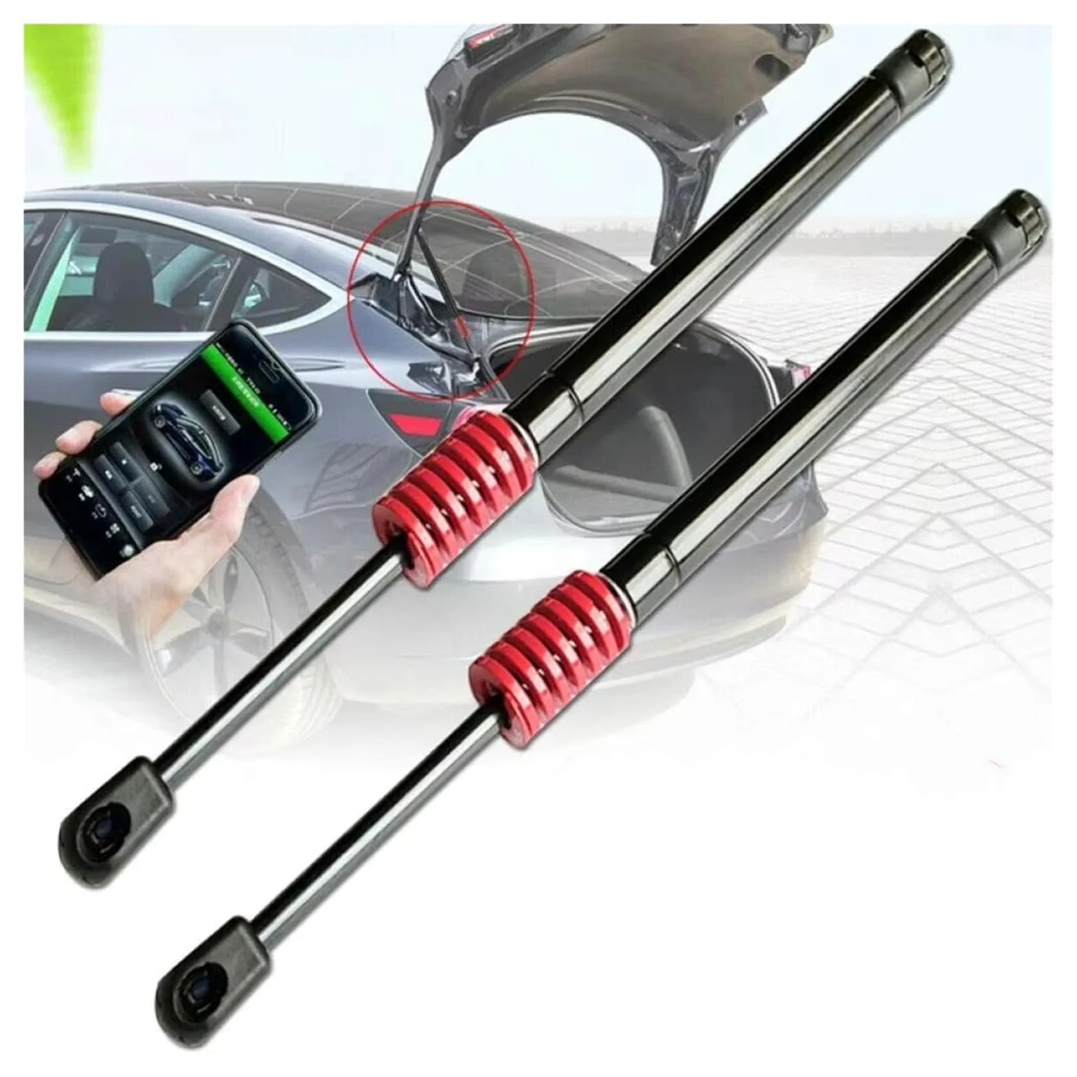 Para Alfa Para Romeo Para 2008-2018 3 Puertas Hatchback Portón Trasero Maletero Elevador Soportes Varilla Auto Puntales Con Resortes Amortiguadores Gas Maletero