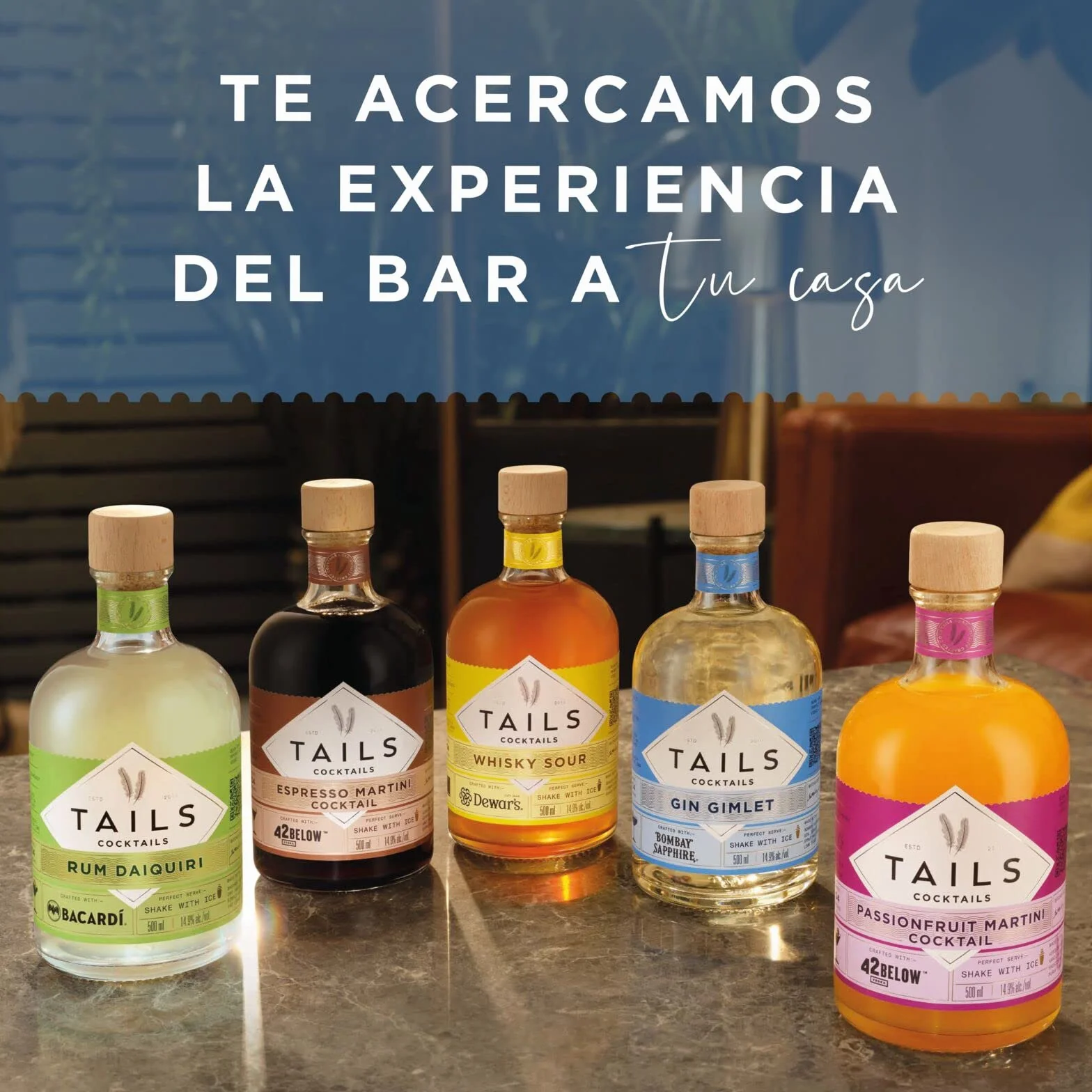 Tails Cocktails Gin Gimlet Bombay Sapphire Gin 14,9% vol 50 cl