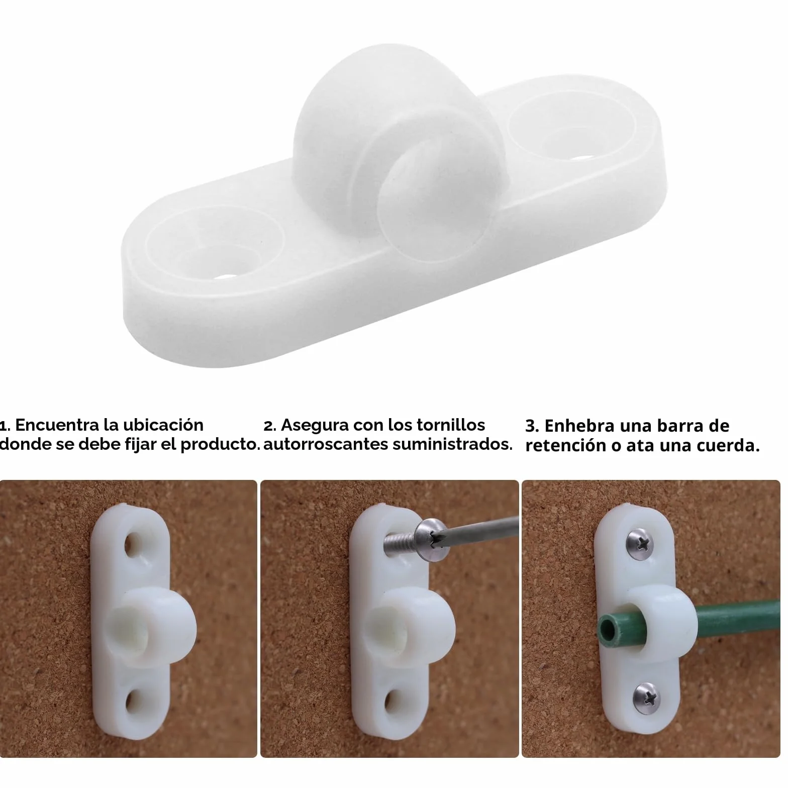 Juego de 10 Ojales para Toldos para Caravana y Caravana con 20 Tornillos, Instalación Vertical y Horizontal (Horizontal)