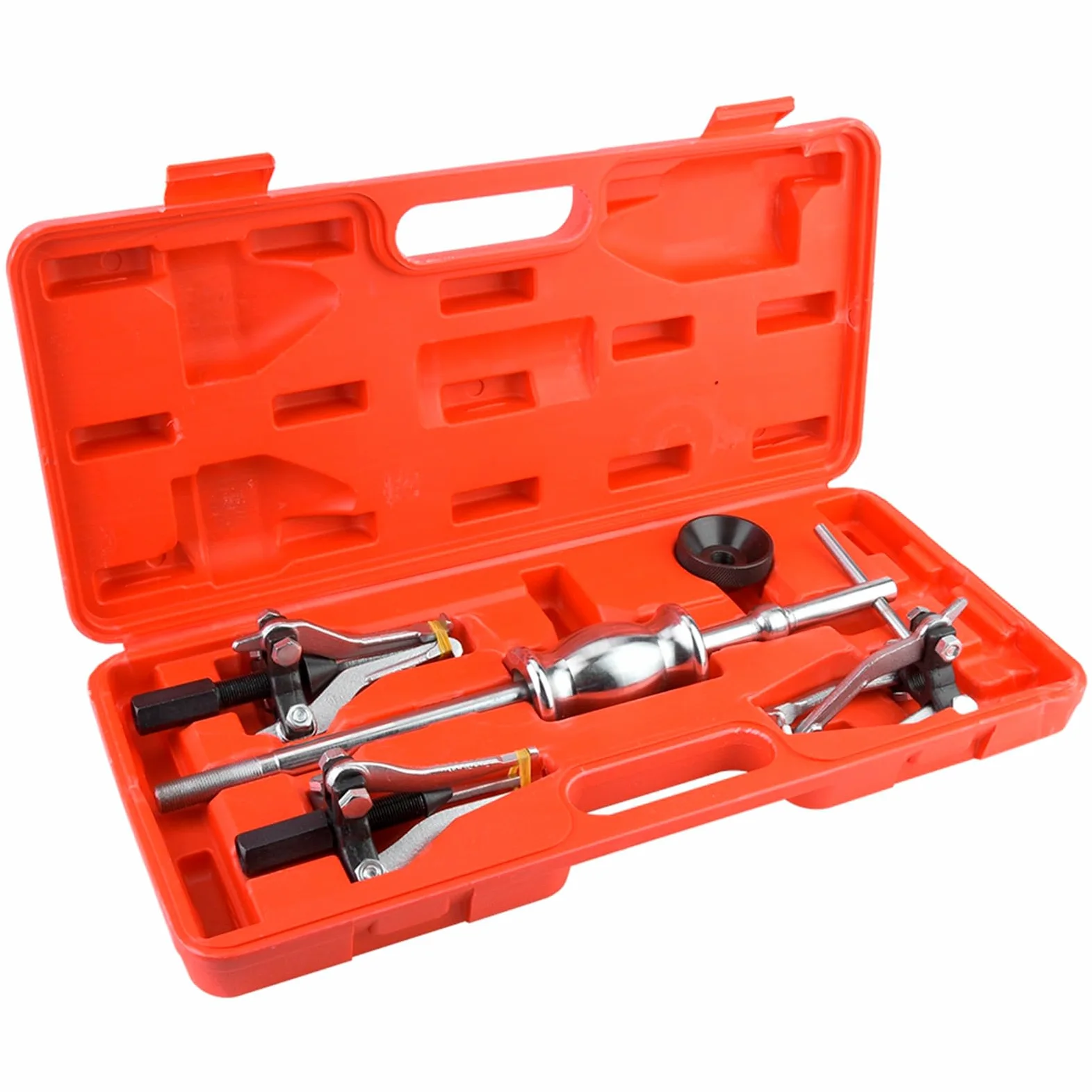 Kit de Herramientas de Extracción de Extractor de Cojinetes de Engranajes de Alta Resistencia, 5 uds., para Mecánicos, Extractores de Triple Pata de 100mm con Martillo Deslizante