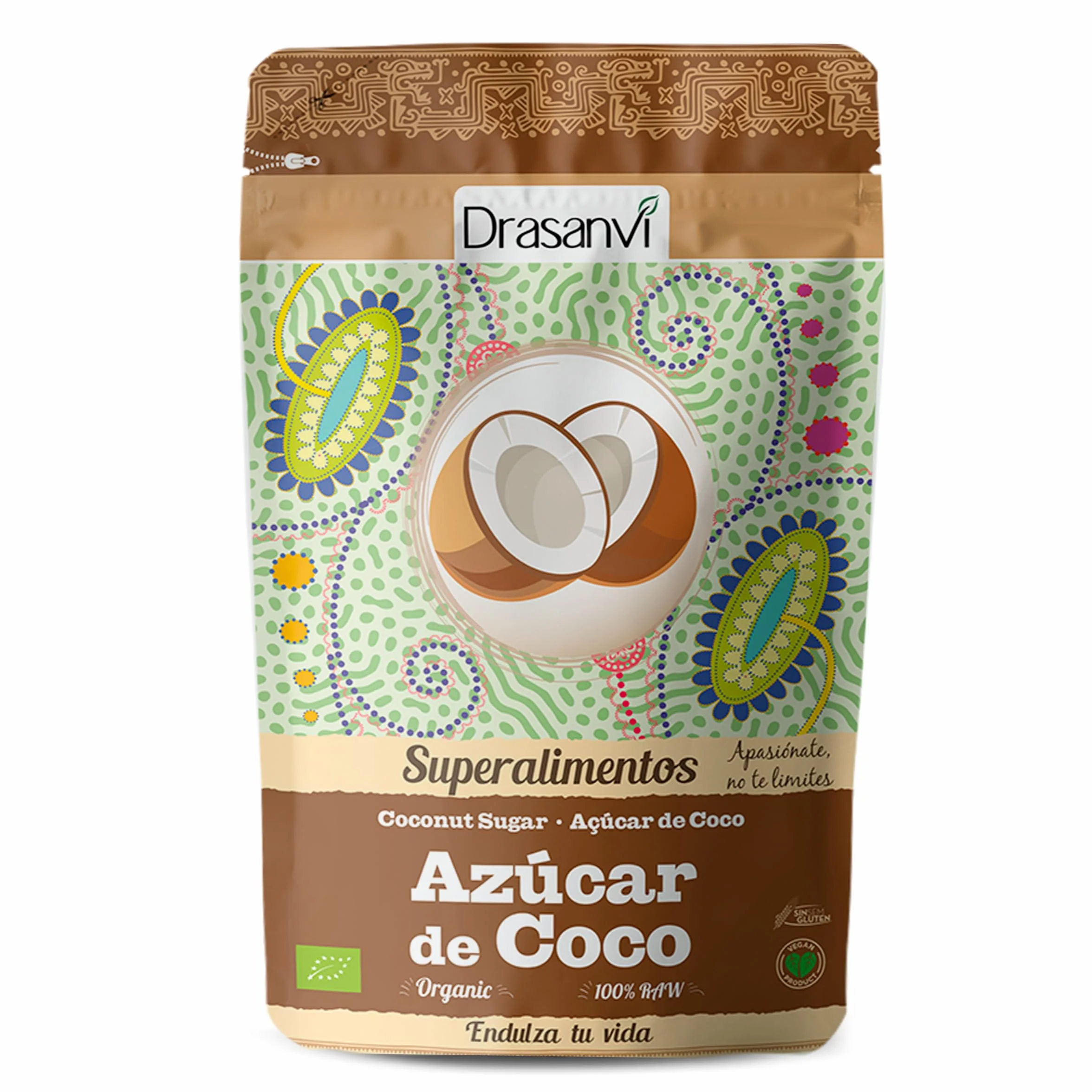 DRASANVI SUPERALIMENTO AZÚCAR DE COCO CERTIFICADO BIO - Bajo Índice Glucémico - 300g