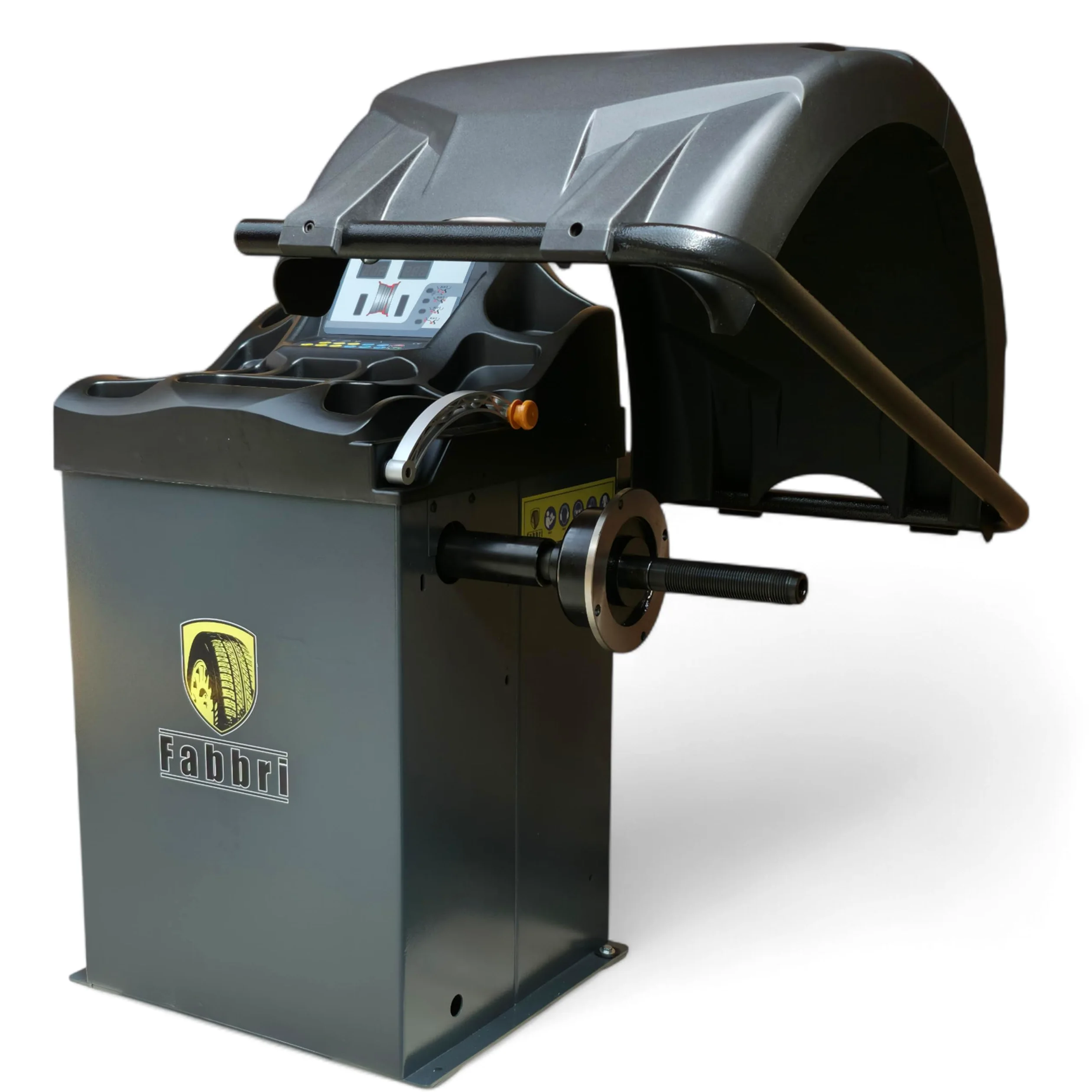 Balanceador de ruedas semiautomático | balanceador de ruedas robusto para llantas de 10–24" | carga de rueda de 65 kg, precisión de ±1 g | suministro ideal para talleres de automóviles y servicio de