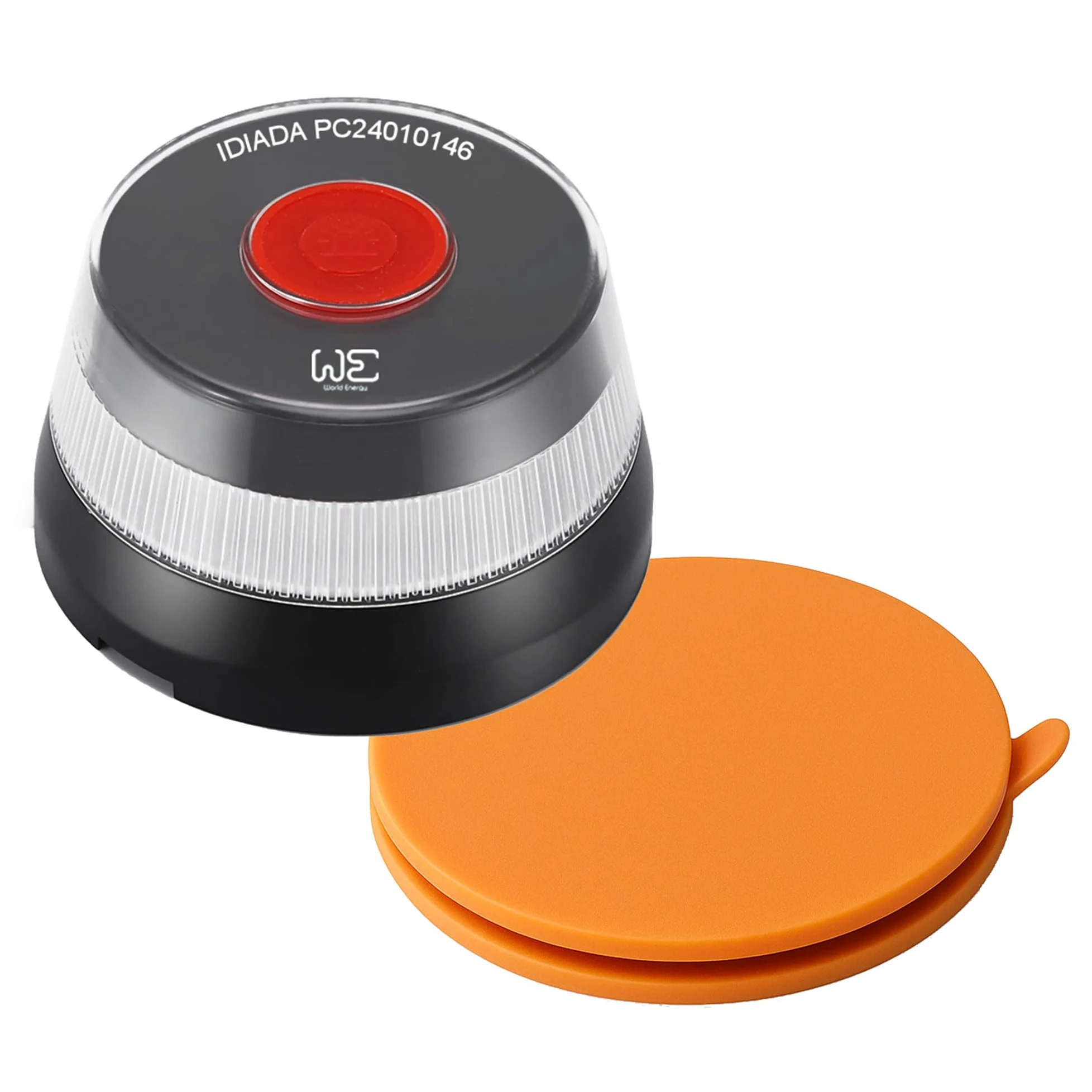 Luz Emergencia Coche DGT 3.0 Homologado Geolocalización Conectada Luz avería Coche GPS y Soporte UNIVERSAL (incluídos con chapa aluminio/techos de cristal)