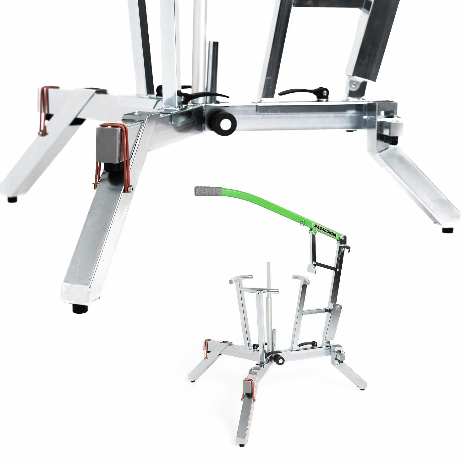 Rabaconda Kit de elevación de cambiador de neumáticos para moto de cross, eleva tu cambiador de neumáticos en 8 pulgadas, montaje sin herramientas, se adapta a cambiadores de neumáticos Gen4 Dirt Bike