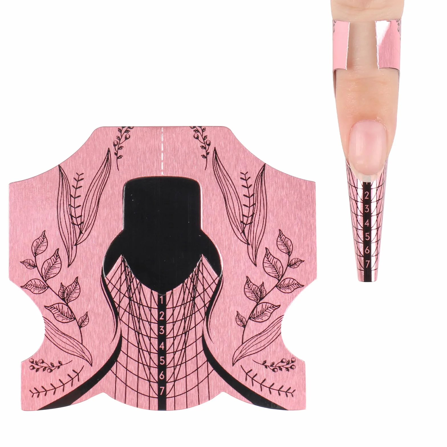 Bandeja de papel de manicura 100 hojas para extensión de uñas