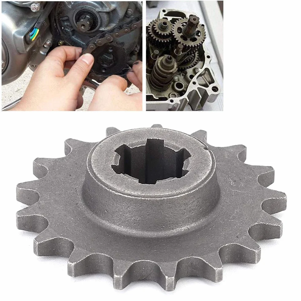 Piñón de Caja de Cambios, Repuesto de Metal de Calidad para Mini Motocicleta ATV Quad Dirt Pocket de 47, 2 Tiempos, con Fácil Instalación, Resistente a la Corrosión (17 Dientes)