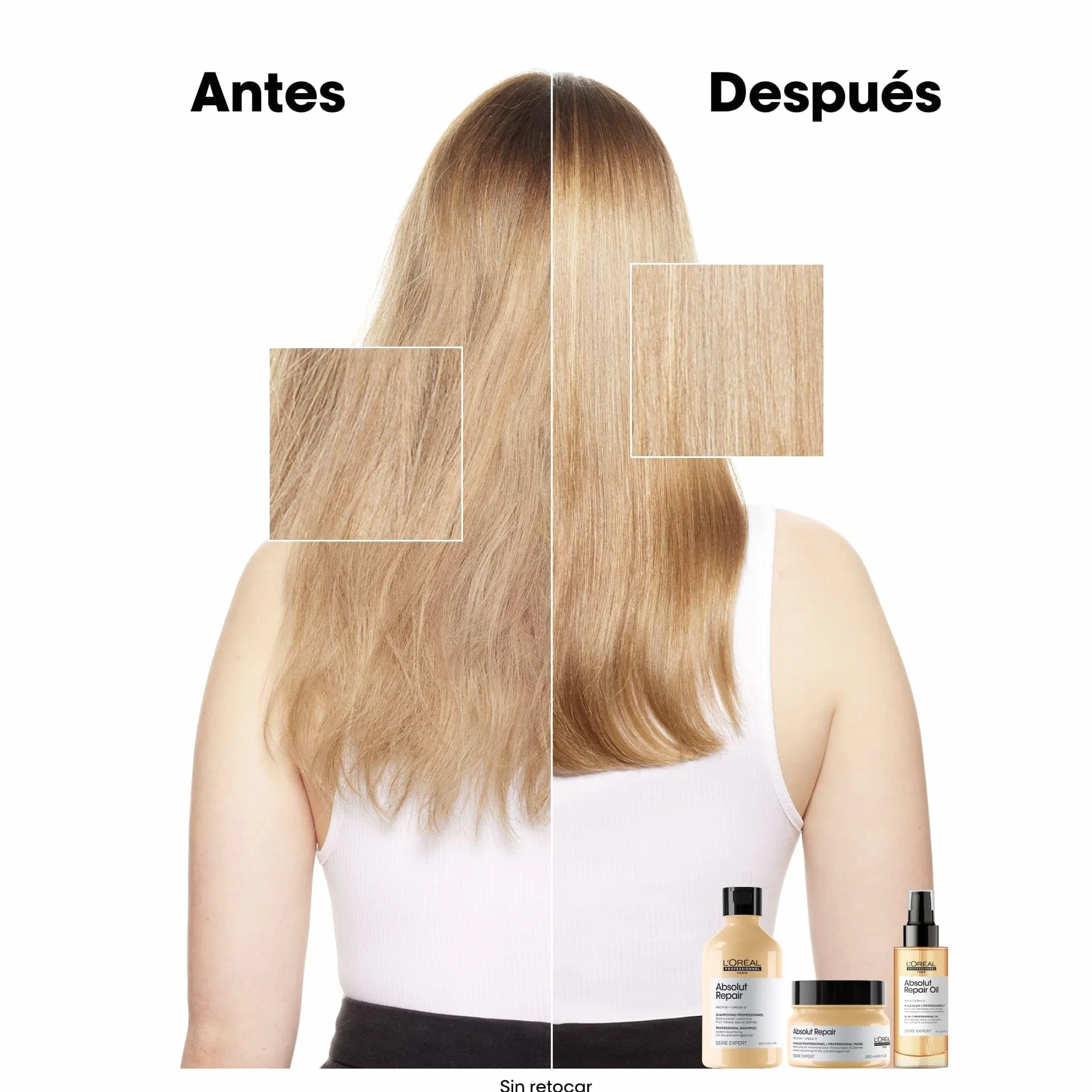 L'Oréal Professionnel Absolut Repair Aceite 10-en-1 Oil Tratamiento Reconstructor Pelo Seco Dañado 90ml