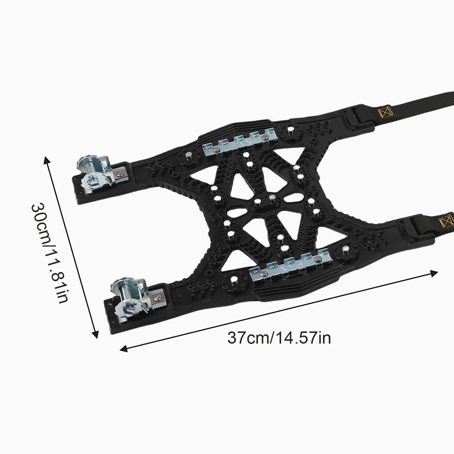 Cadenas de nieve para coche, cadenas de nieve antideslizantes para aplastamiento de hielo para neumáticos y suciedad | aplastamiento de hielo para neumáticos y suciedad
