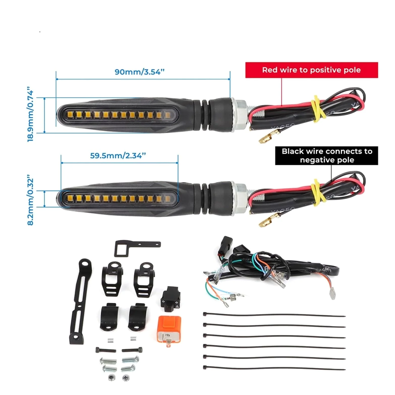 Kit De Luces De Giro LED para Talaria Sting MX4 R, Delanteras Y Traseras, Homologadas para Circular En La Calle, Accesorios para Motocicleta Luces indicadoras Motocicleta