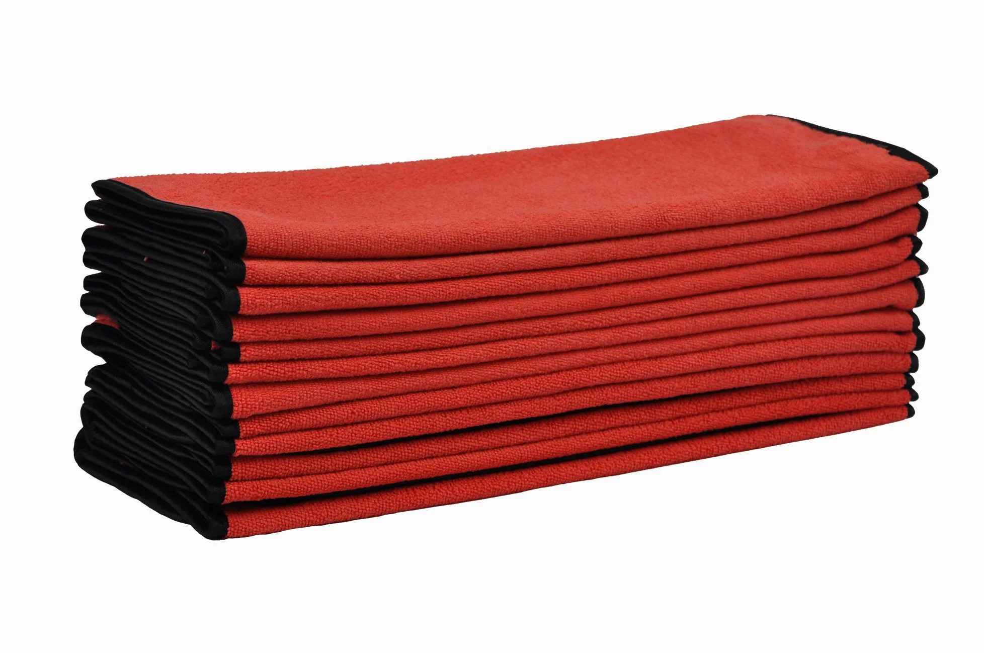 Detailers preferencia Profesional Tejido de rizo toallas de microfibra de esquinas redondeadas satén 16 "x 24" 390 g/m², Pack de 12 unidades