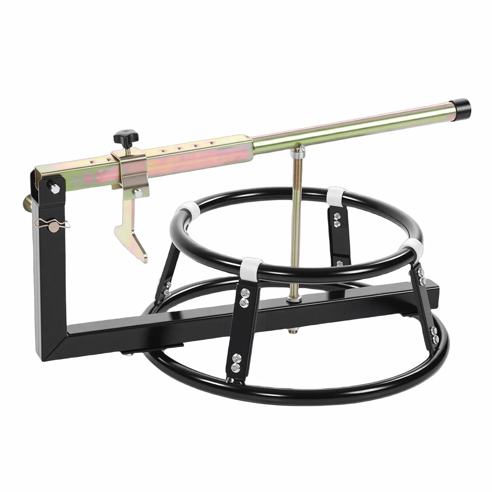 Tbest Soporte para de Neumáticos de Motocicleta con Destalonador para Neumáticos de 16 a 21 Pulgadas, Estación de Ruedas para Moto de Cross