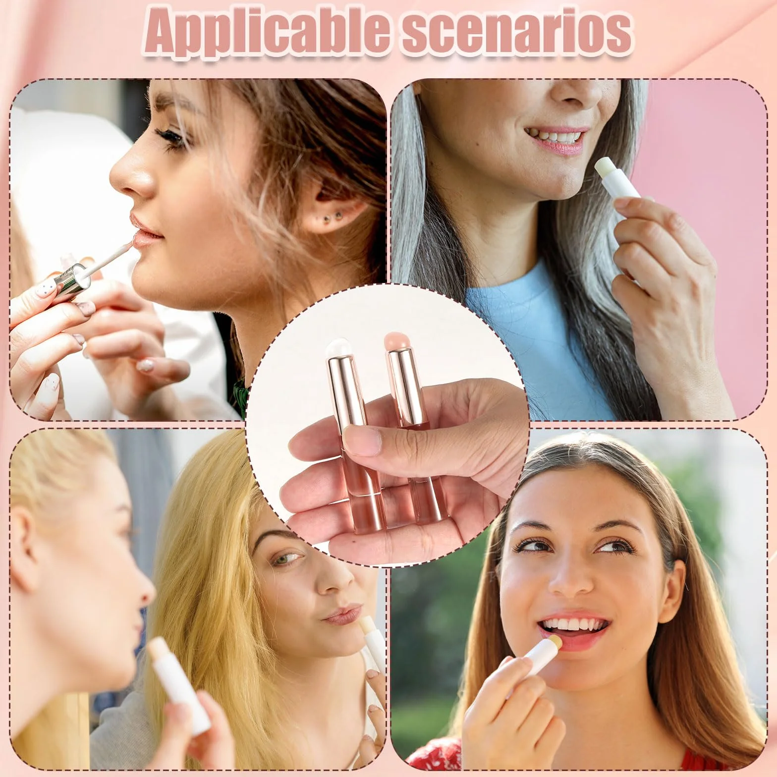 Cepillo de Labios de Silicona, Aplicador de Máscara de Labios Multifuncional, Pincel de Maquillaje para Labiales y Arte de Uñas
