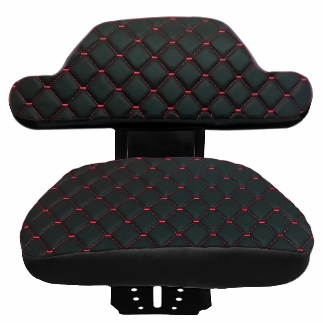 Funda de asiento universal para tractor con reposabrazos fijo, vinilo negro