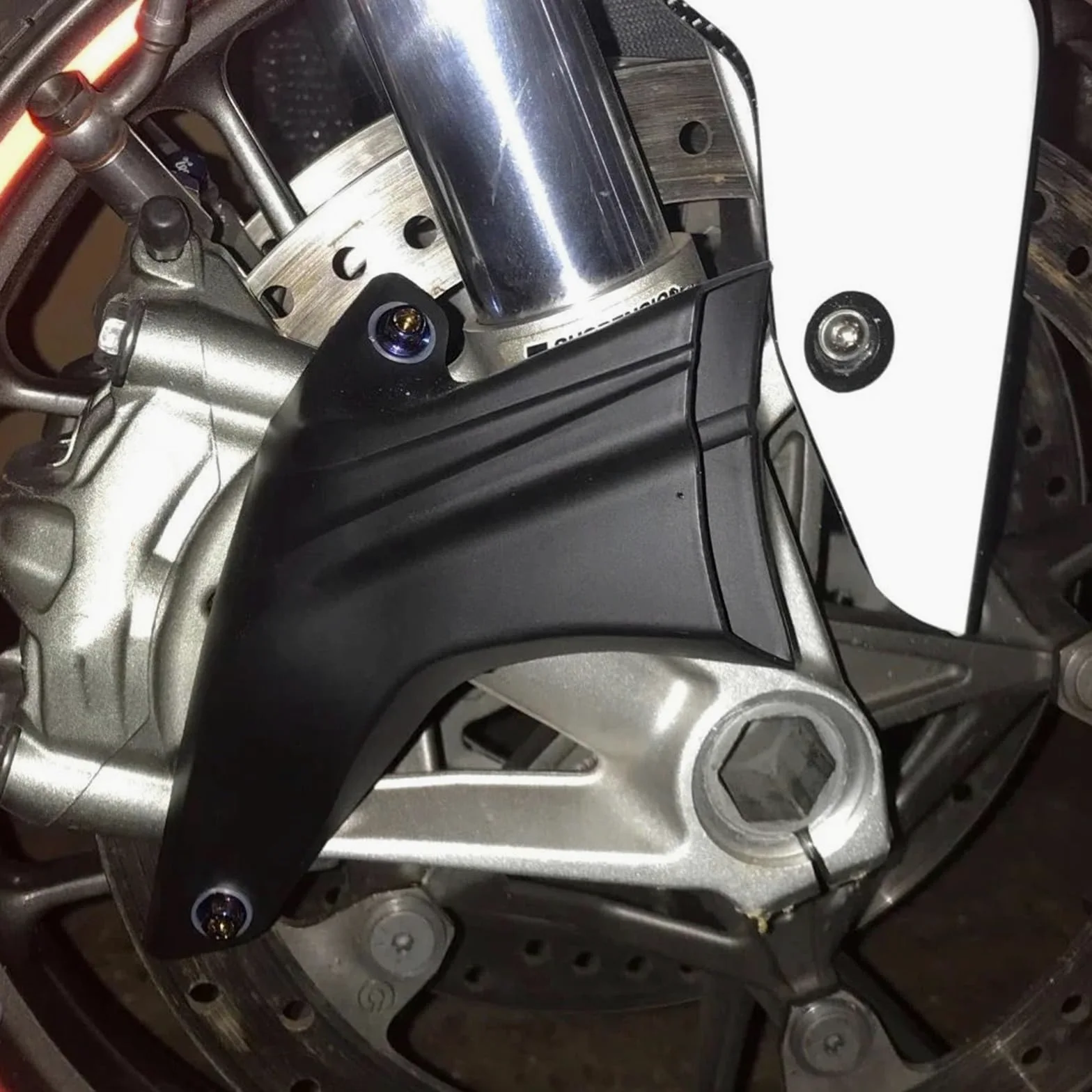 Refrigeración de Pinza de Freno Cubierta de conductos de refrigeración de Aire para Pinza de Freno Kawasaki ZX6R, ZX6RR, ZX636 (2005-2016, 2017), ZX 6R, 636, ZX-6R.(Glossy Black)