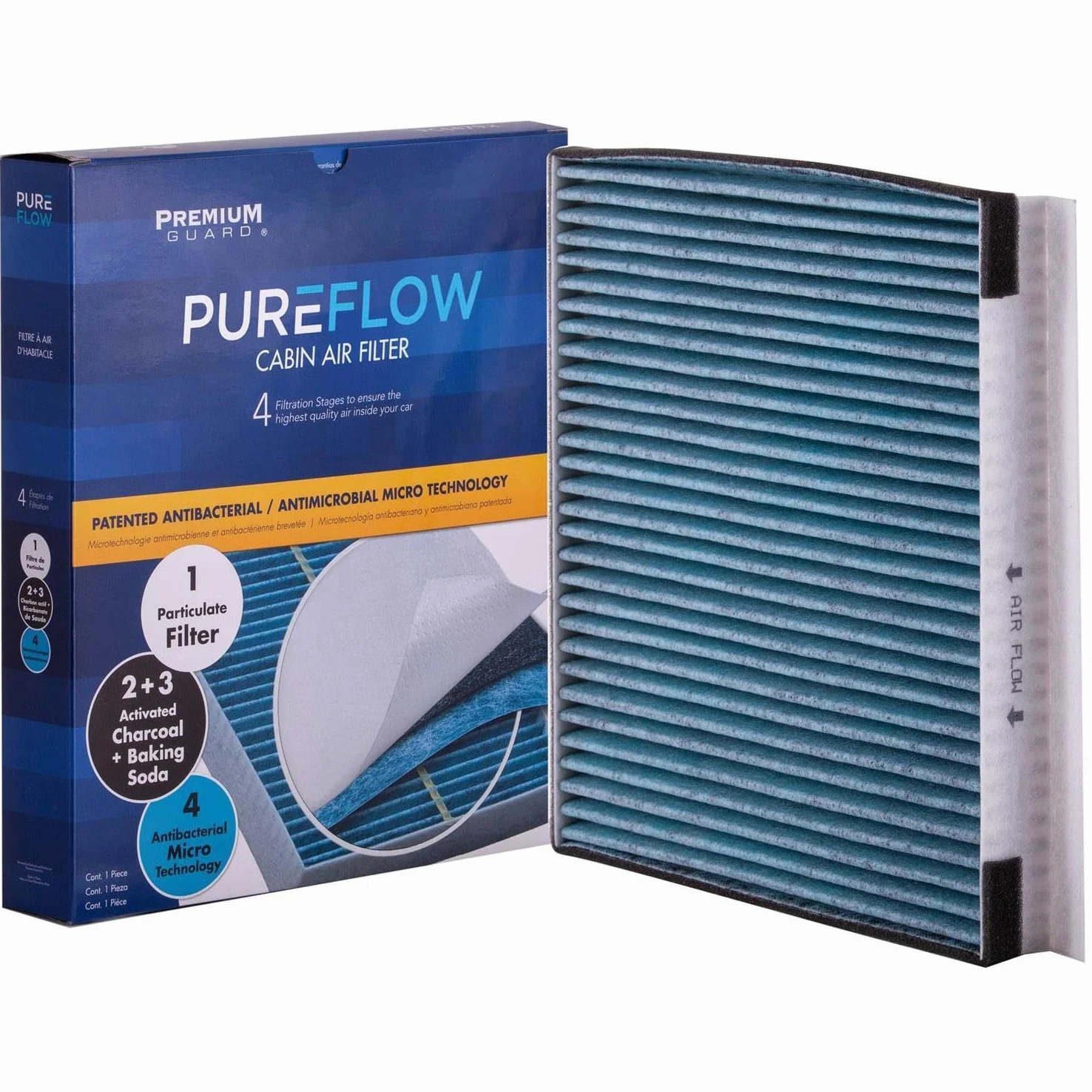 BTkviseQat Pureflow - Filtro de aire de cabina PC6067X, compatible con Santa Fe 2019-20, Hyundai Genesis 2009-16, Equus 2011-16, Kia Telluride 2020, Stinger 2018-20, Genesis G80 2017-20, 2019-20 0 G70