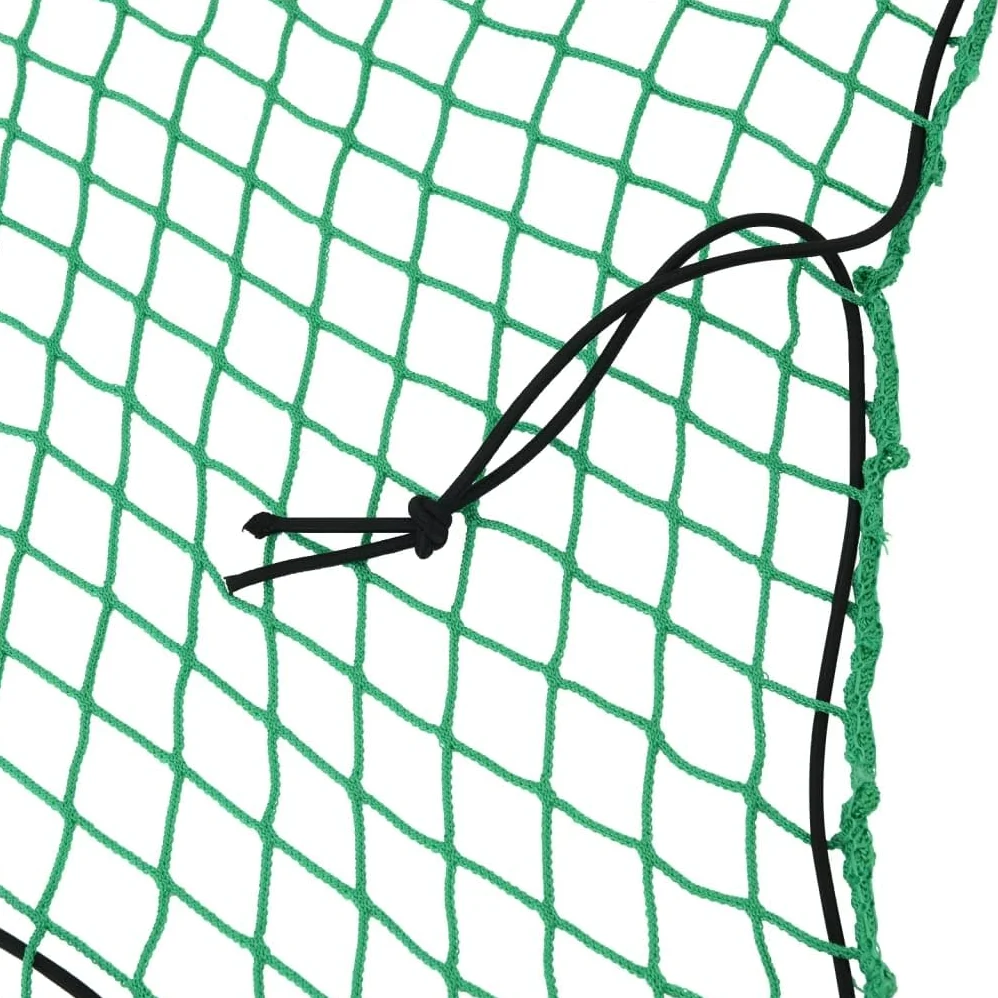 Mangloder - Red para remolque con cuerda de goma verde, 4 x 4 m, polipropileno, resistente a la intemperie y a los rayos UV, para vehículos