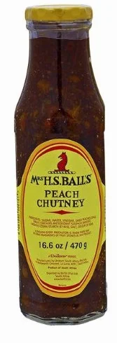 Mrs Ball's Peach Chutney, 16 oz (Pack of 4)