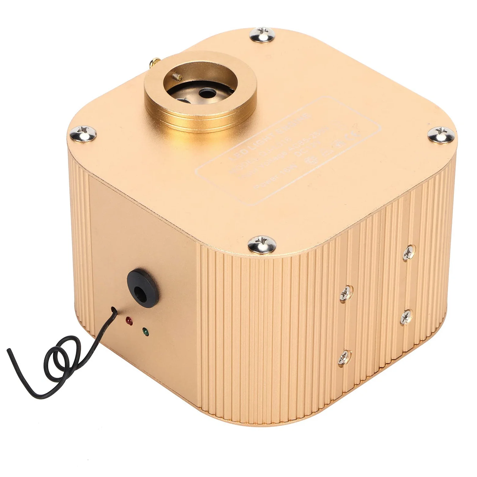 Akozon Motor de Luz Led de 16W, Iluminación de Fibra óptica de Techo Rgbw para Decoración del ar y el Coche, Ac85-265V Motor de Luz Led de 16W