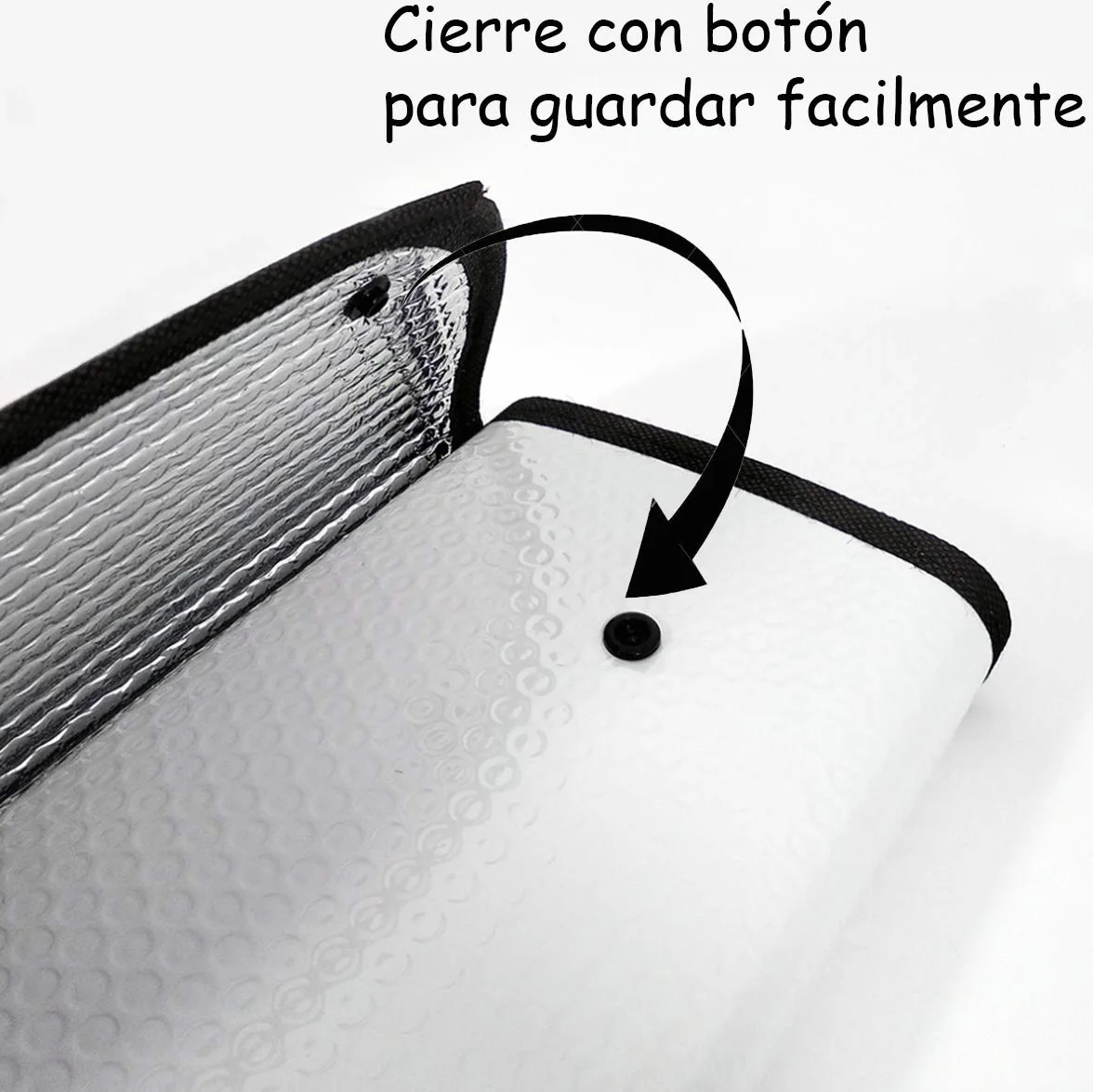 Parasol Coche Delantero，Parasol Luna de Coche Metalizado Cortina Reflectante para Vehículo Protección Rayos UV Parabrisas, Protector Solar Camionetas, Todoterrenos, Furgonetas (130x70cm)