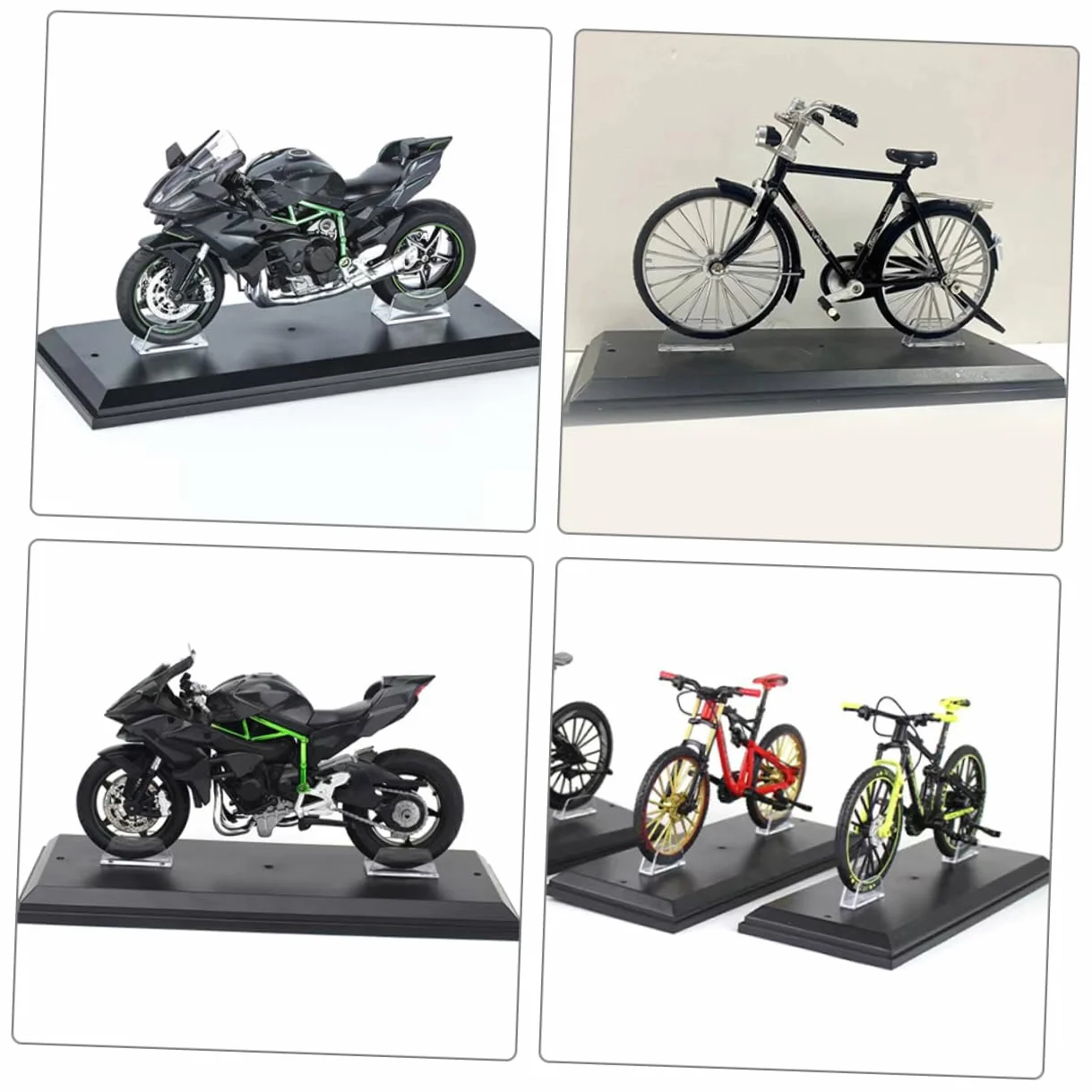 Soportes Para Maqueta De Motocicleta 1:12 Para Coleccionistas, Base De Exhibición Durable, Organizador De Almacenamiento Para Modelos De Motos En Hogar, Set De 2 Piezas