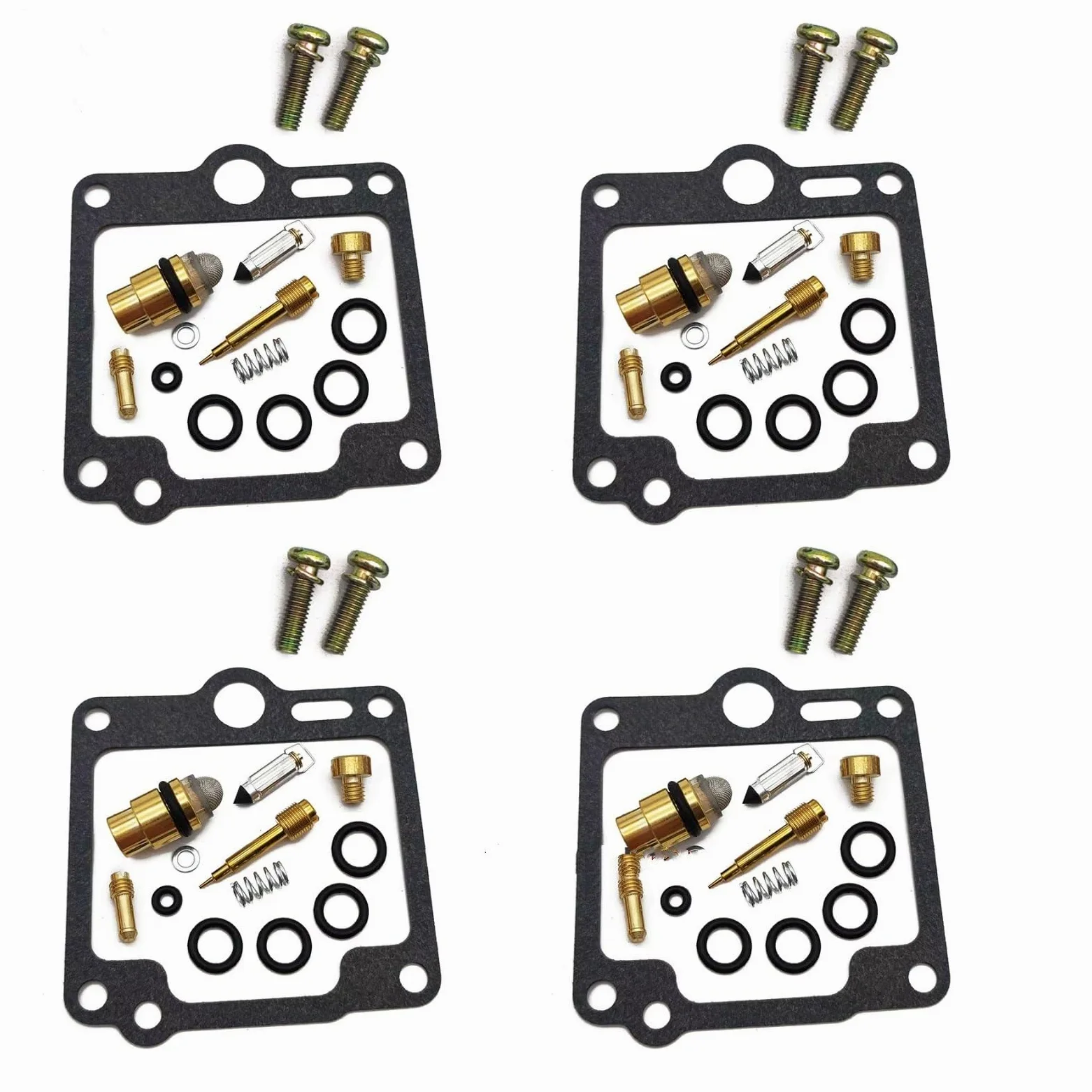 Kit Carburador Repuesto Compatible Con Yamaha Para XJ900 XJ900F 1986 1987 1988 1989 1990 Kit Reparación Diafragma Flotante Carburador Motocicleta Junta Aguja De Vacío(D 4sets)