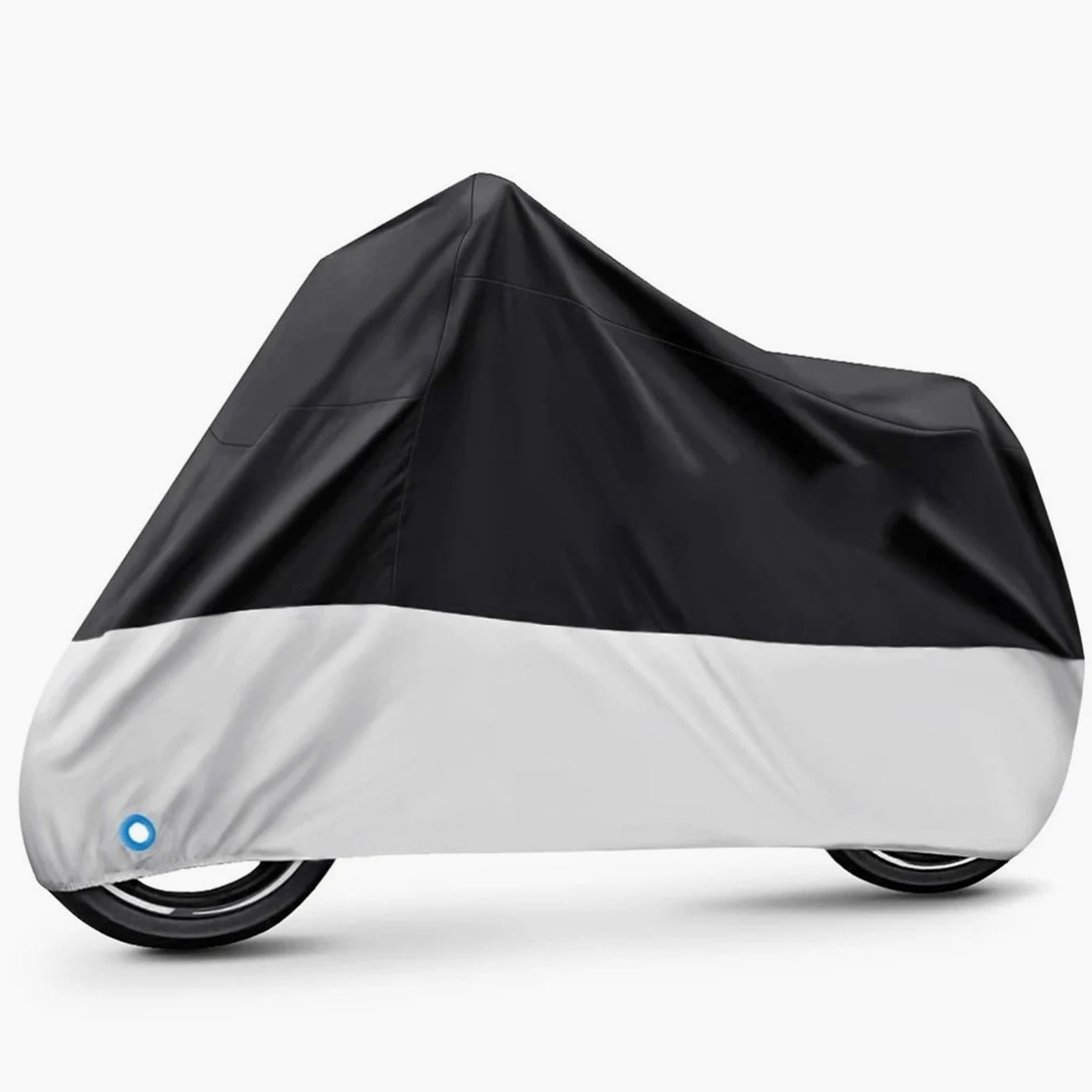 Funda para Moto Protector Cubierta Cubierta protectora de motocicleta con protección solar/nueva cubierta de motocicleta impermeable cubierta de lluvia para motocicleta a prueba de polvo(Silvery,4XL f