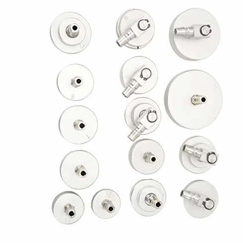 Adaptador Purga Frenos, Universal a Prueba de Fugas y Fácil de Usar Kit Cilindro Maestro 15 Piezas for Profesionales Bricolaje Automóviles Motos Camiones Talleres