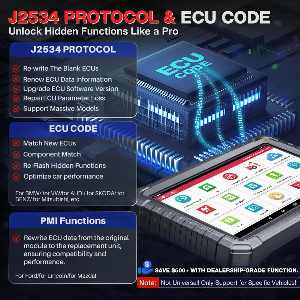 LAUNCH X431 PRO3S+ Elite SmartlinkC OBD2 Herramienta Diagnosis Coche en Español con Sistema Completo, Bidireccional Diagnóstico, 60+ Reinicio ECU Codificación FCA OE Topológico CANFD/DOIP/J2534