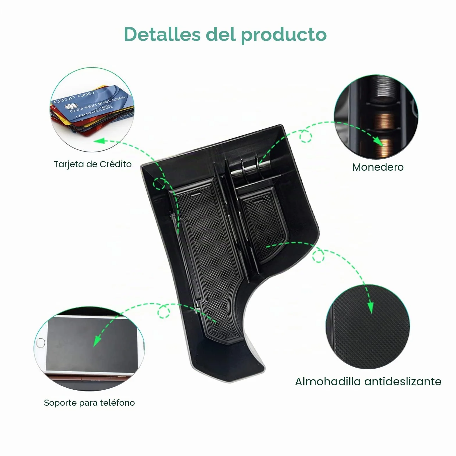 GAFAT Compatible con Kia Niro SG2 EV HEV Hybrid PHEV e-Niro 2022-2025 2026 Caja de Almacenamiento Consola Central, Organizador de Bandeja y Guantera Inferior de Central, Niro 2025 Accesorios
