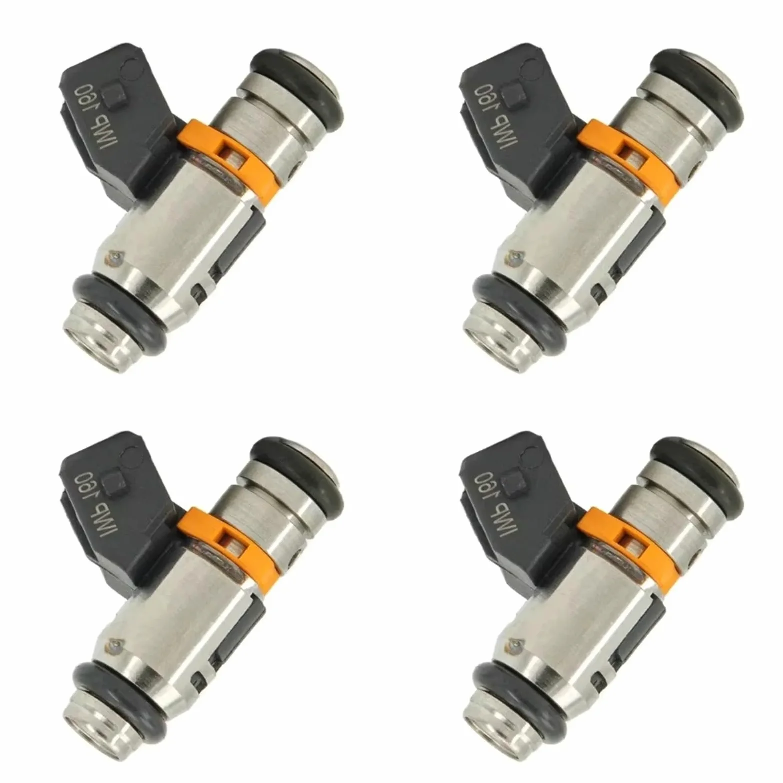 Inyectores de Gasolina para Fiat Punto EVO 2009 2010 2011 2012 GR Punto 1.2/1.4 8V Linea 500 4 Piezas Inyectores de Combustible IWP160 77363790