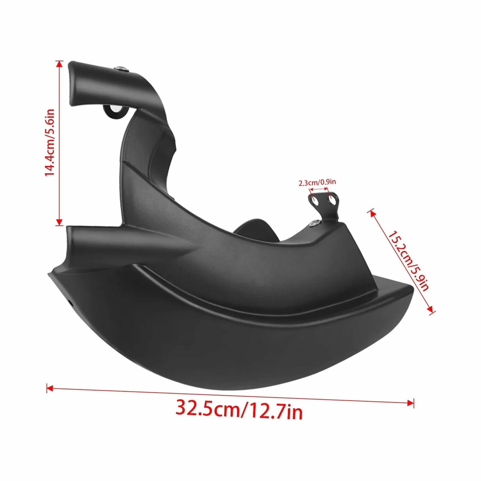 Compatible con Cubierta Lateral refrigeración Pinza Freno ABS | Ajuste la dirección del flujo de aire y evite que los desechos del camino bloqueen la ventilación.(Glossy black)