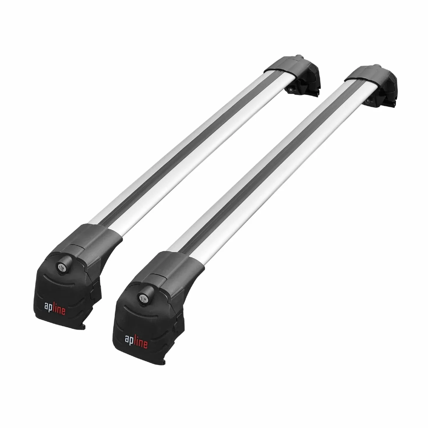 Compatible con Opel Mokka A (J13) 2012-2016 Modelo Ace-2 Barra de Techo Auto Portaequipajes Barras Transversales Gris Aluminio 2 Barras