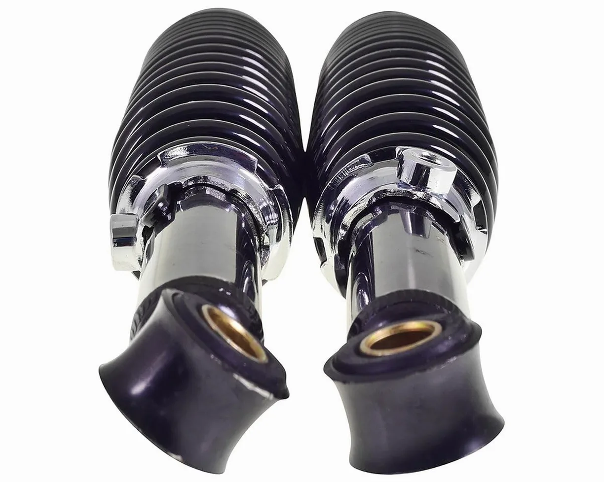 2EXTREME juego amortiguadores 320 mm ajustables negros compatible con Puch Condor 50 2T AC, Maxi S/N 50 2T AC – suspensión mejorada