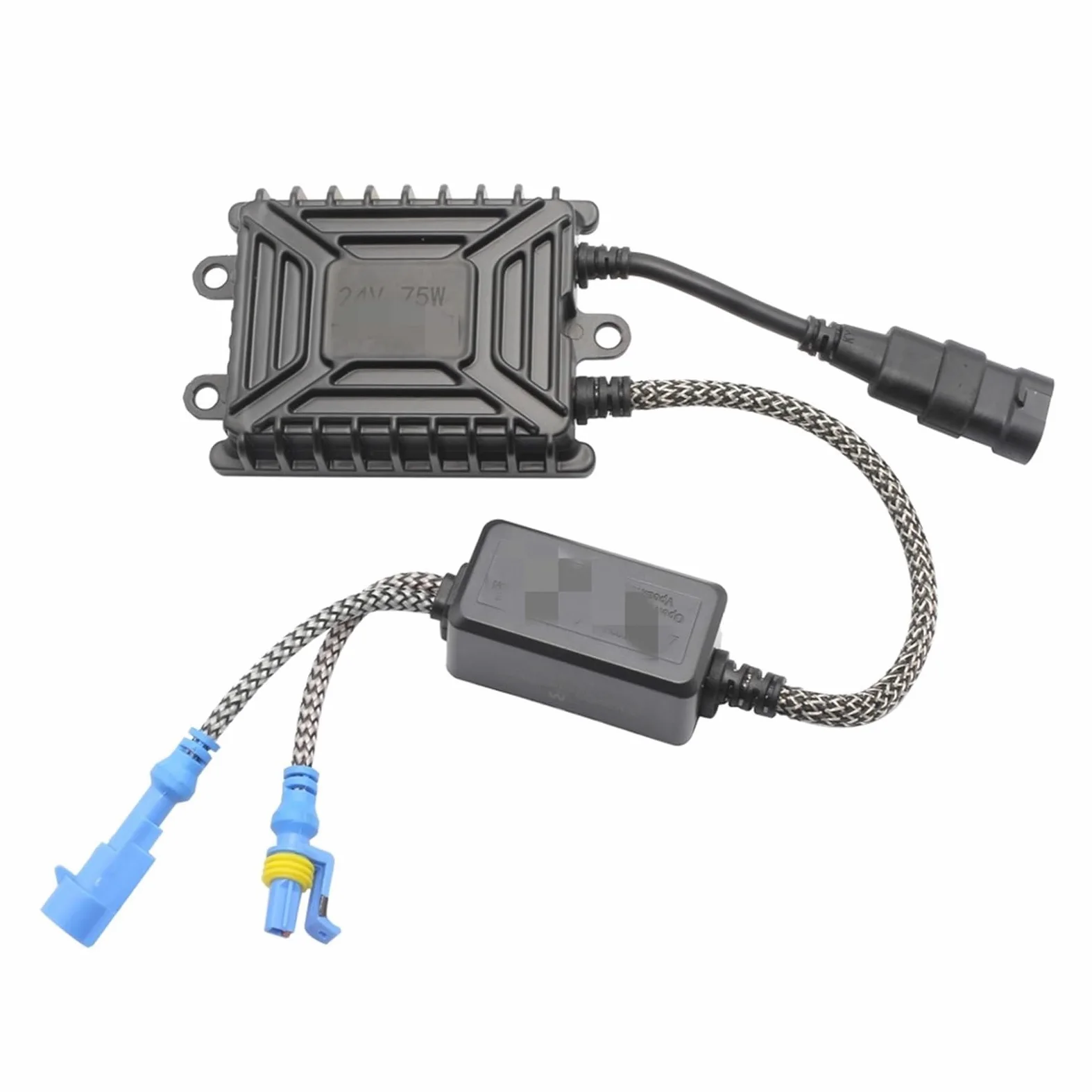 Kit de balasto HID para Coches Balasto de Arranque rápido de 75w 24v para H1 H3 H7 H8/h9/h11 9005/hb3 9006/hb4 H4 Uso Todo para Kit de xenón Faro de Coche para camión(1PCS)