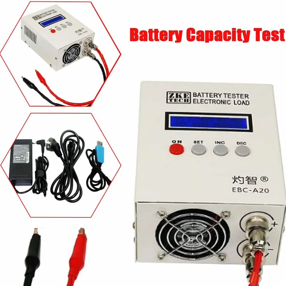 EBC-A20 - Comprobador electrónico de carga de batería de litio y ácido (5 A, 20 A)