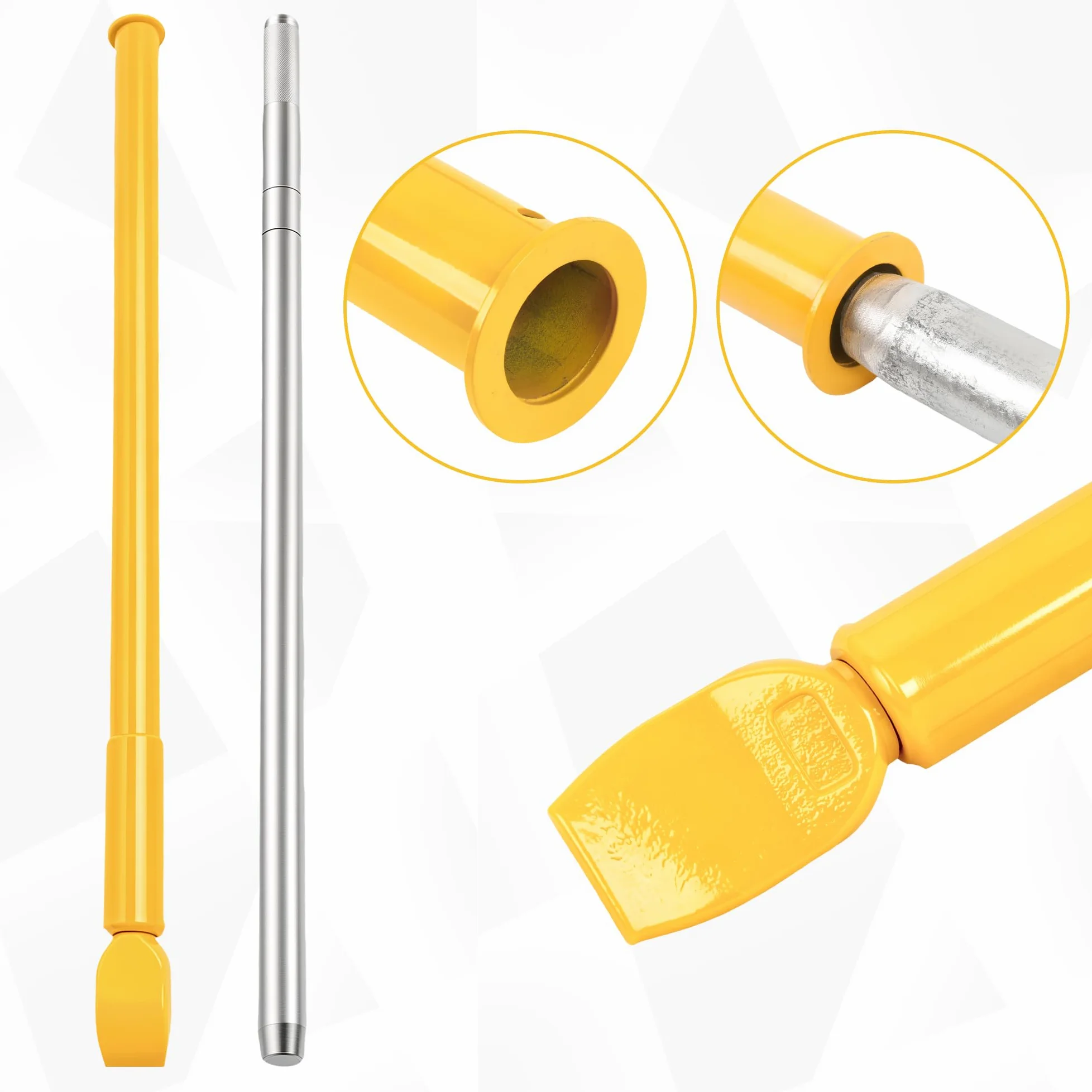 Kit de martillo deslizante para romper cuentas de neumáticos, herramienta portátil de 46.3 pulgadas para cambiar neumáticos con martillo de pato y juego de palanca de neumáticos para coche, camión