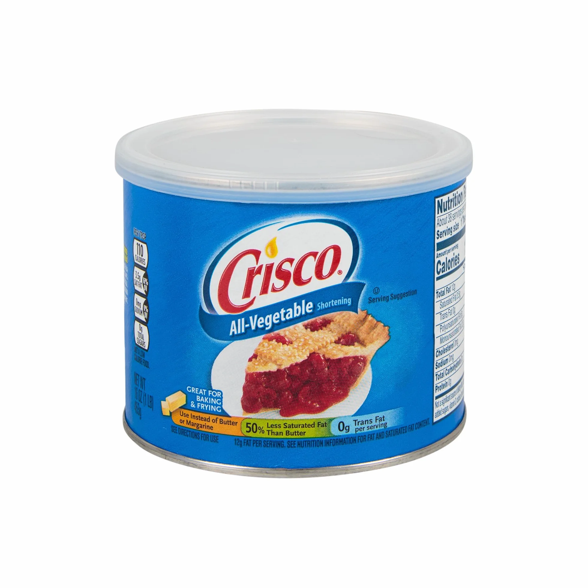 Crisco Grasa Vegetal 100% Vegana Shortening Sustituto de Mantequilla para Repostería