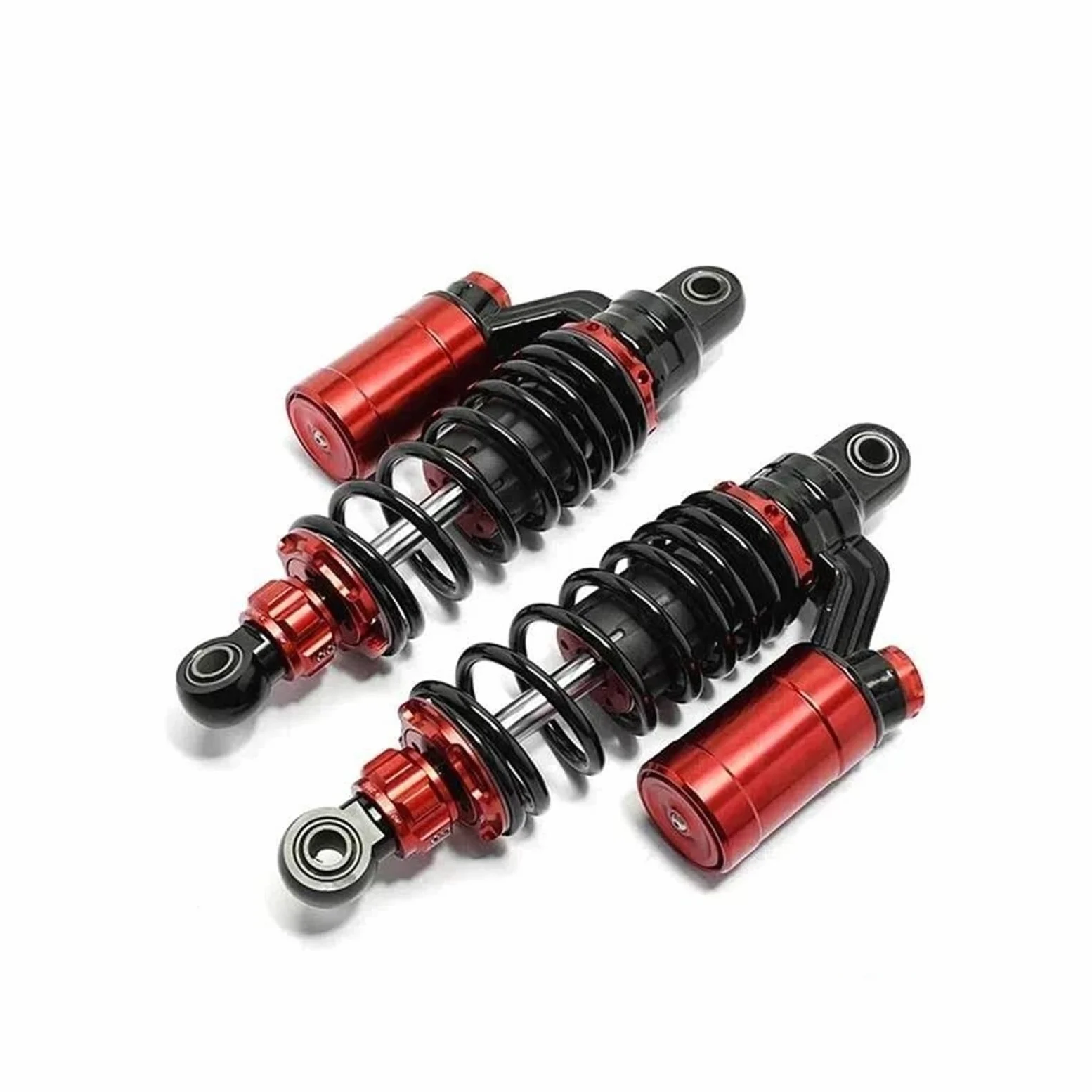 Amortiguadores Amortiguador Trasero Universal Para Motocicleta Amortiguadores Oleoneumáticos Ajustables De 265 Mm(Rojo)
