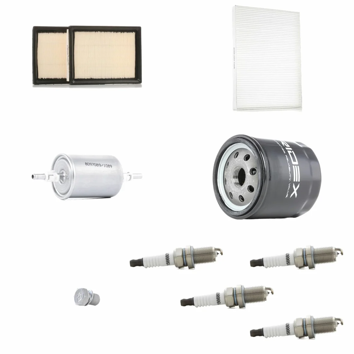 RIDEX 4682P6536 Kit Kit de servicio con válvula bloqueo de retorno con junta tórica Compatible con SEAT Arosa 6H, 6H1 Gasolina CNG/LPG