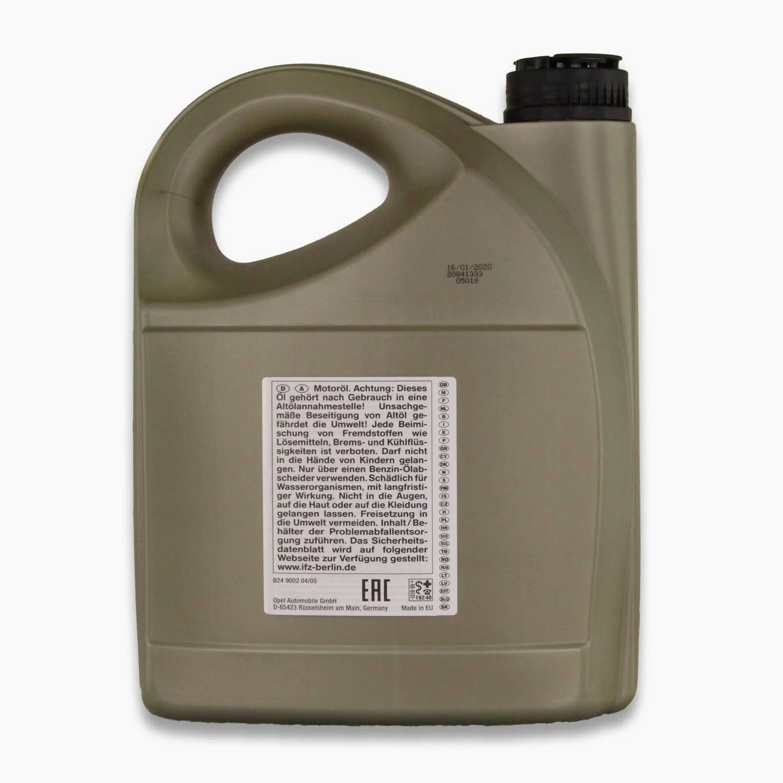 Aceite Motor Original - Opel dexos 2 5W-30, Pack 10 litros
