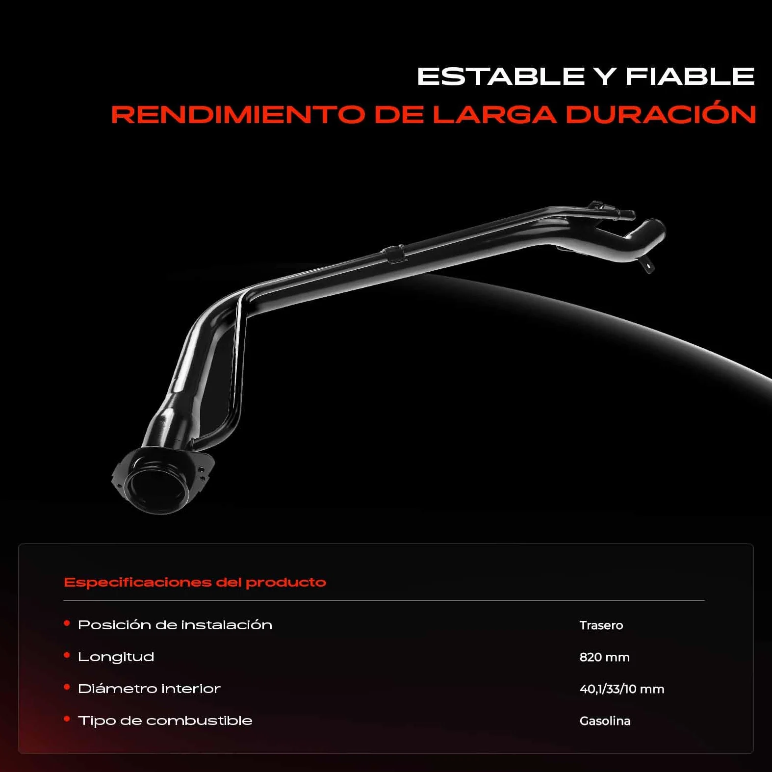 Frankberg Tubo de llenado de combustible cuello de llenado 8920165J11 | Compatible con: Grand Vitara II JT TD TE