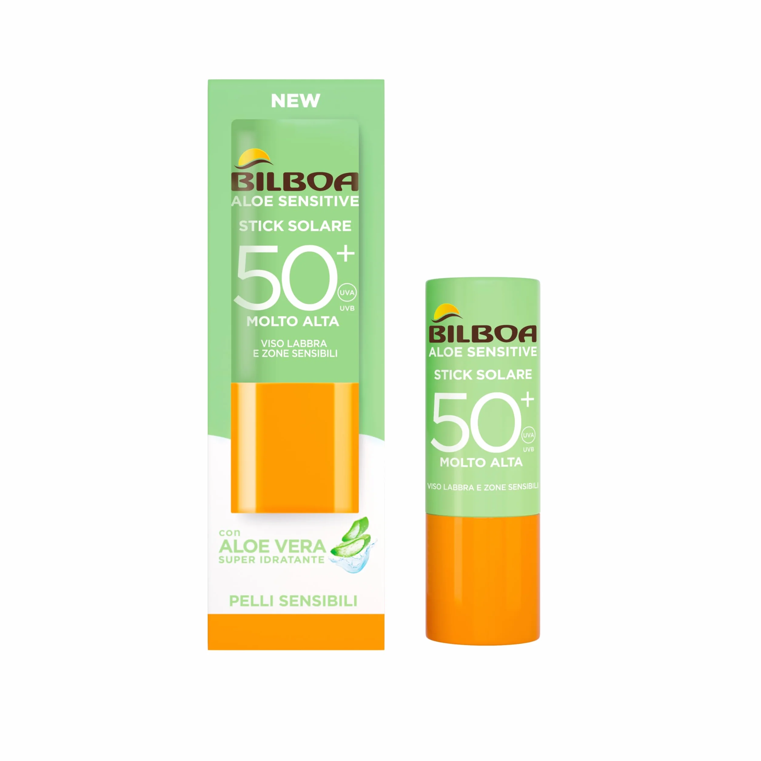 Bilboa Solar Stick SPF 50+ con aloe vera 12 ml