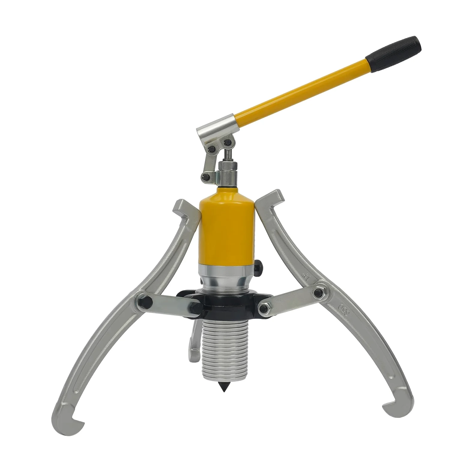 Extractor hidráulico manual de 3 mandíbulas de 20T | Elevación: 195 mm, mango giratorio 360°, acero 40Cr, extractor de poleas portátil para retirar ejes y engranajes