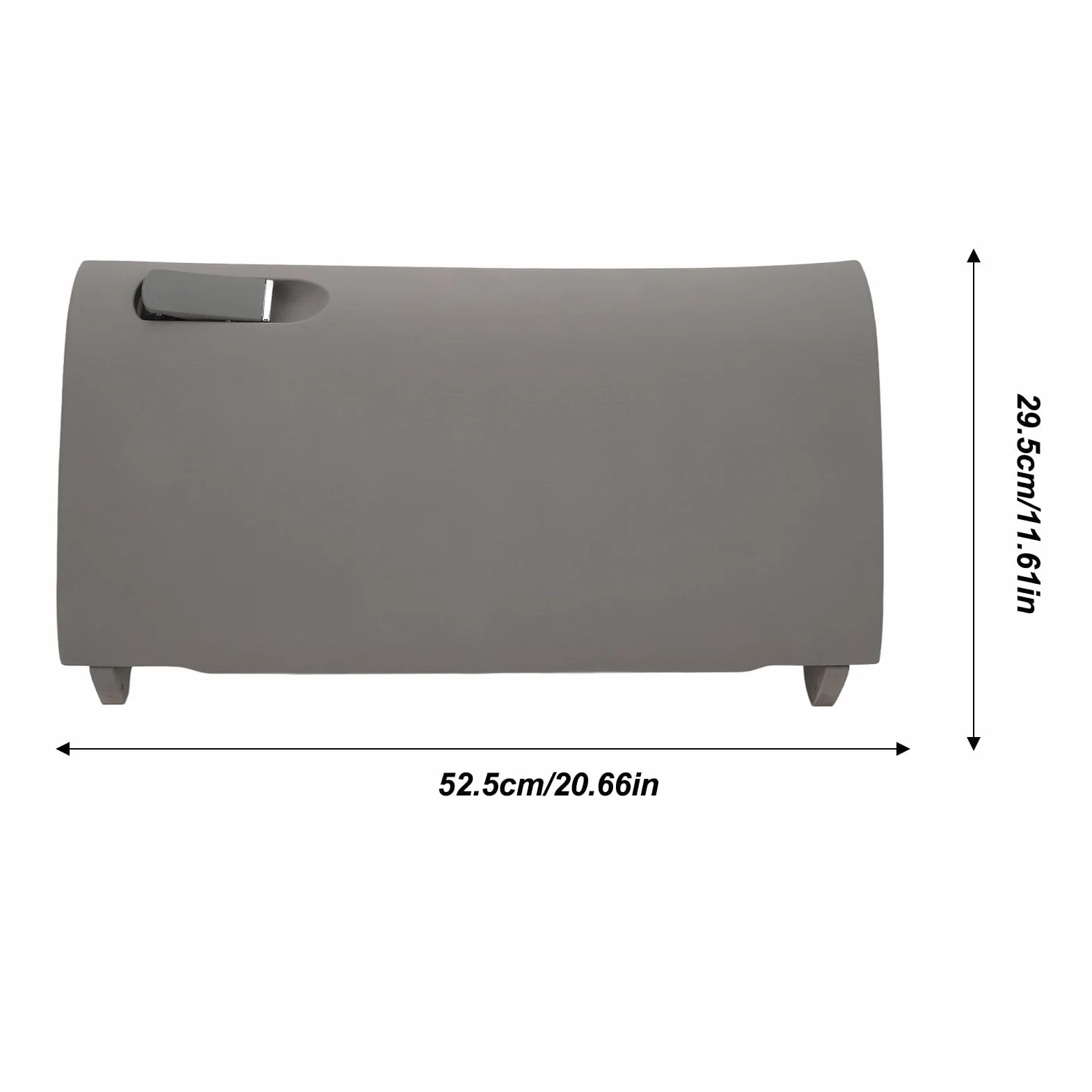Ausla Tapa de la Guantera Cubierta de la Guantera de Repuesto ABS OE 8E1857124A para B7 2001 a 2008 Almacenamiento Organizado de Fácil Instalación Acabado Resistente a los Arañazos para la (GREY)