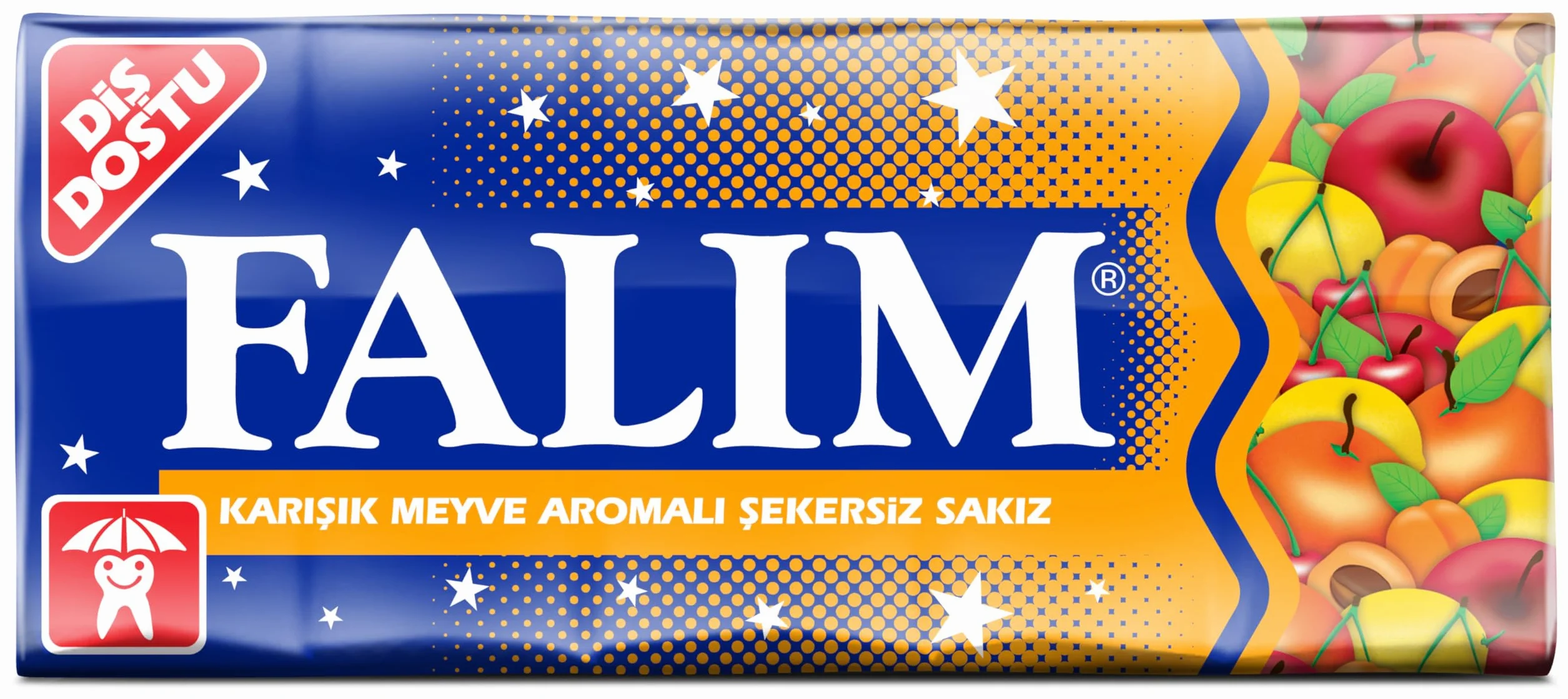 Falim Goma de mascar Tutti Frutti sin azúcar 20 x 5 piezas 140g