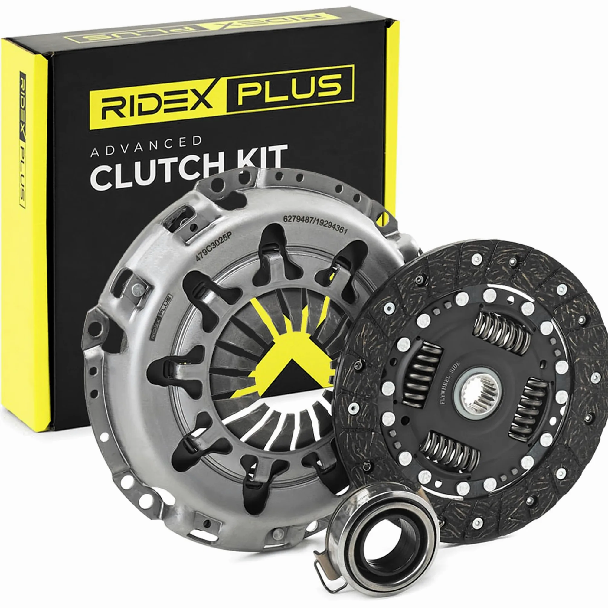 RIDEX PLUS 479C3025P Kit de embrague con cojinete de desembrague con plato de embrague Compatible con TOYOTA AYGO WNB1, KGB1