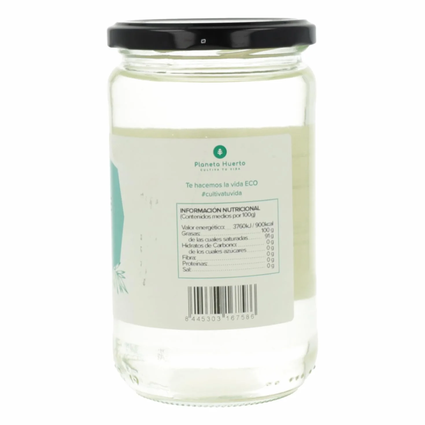 Aceite de coco desodorizado ECO Planeta Huerto 500 ml Pack 2x