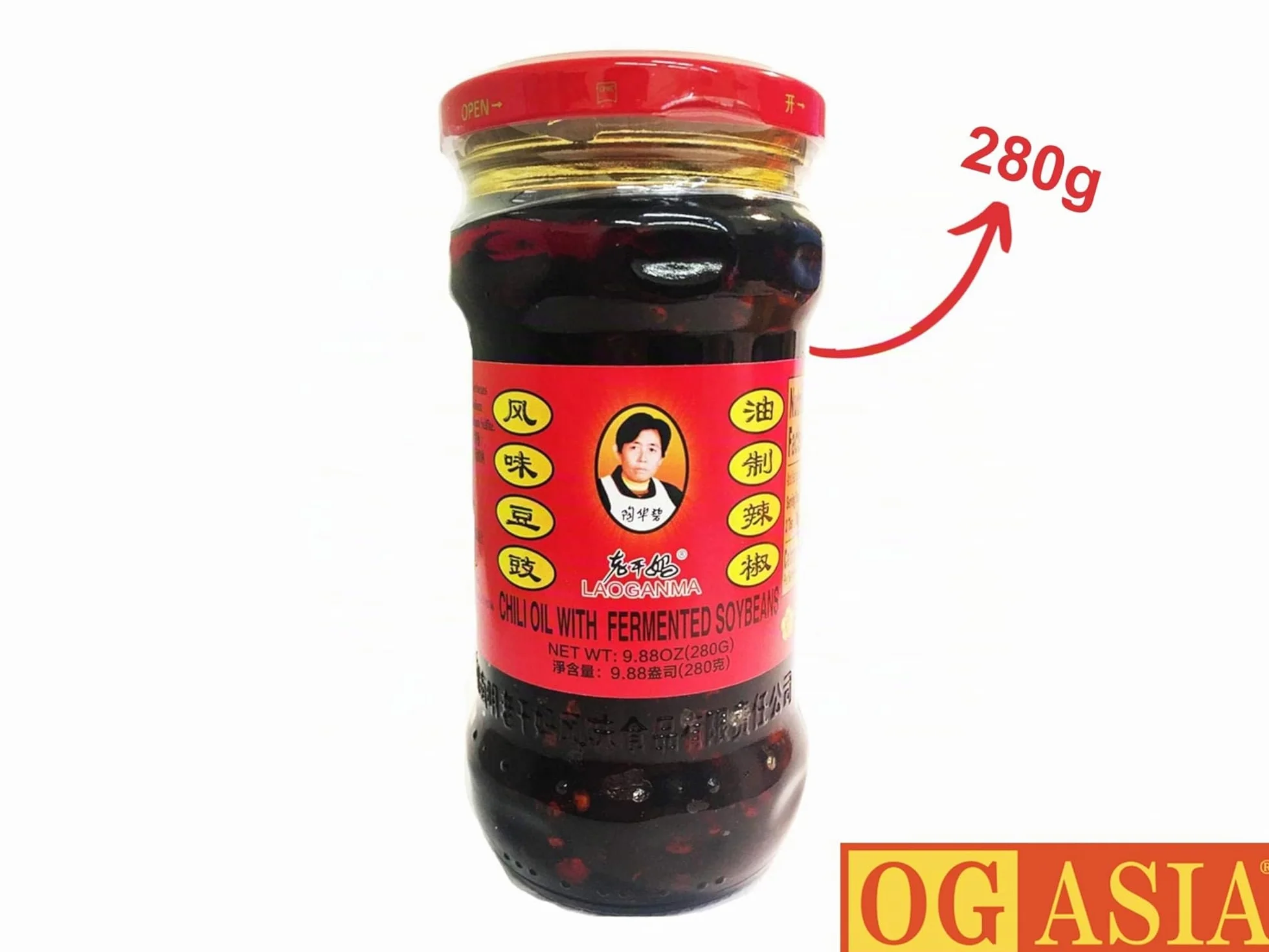 Lao Gan Ma Chile crujiente en aceite Clásico picante 210 g