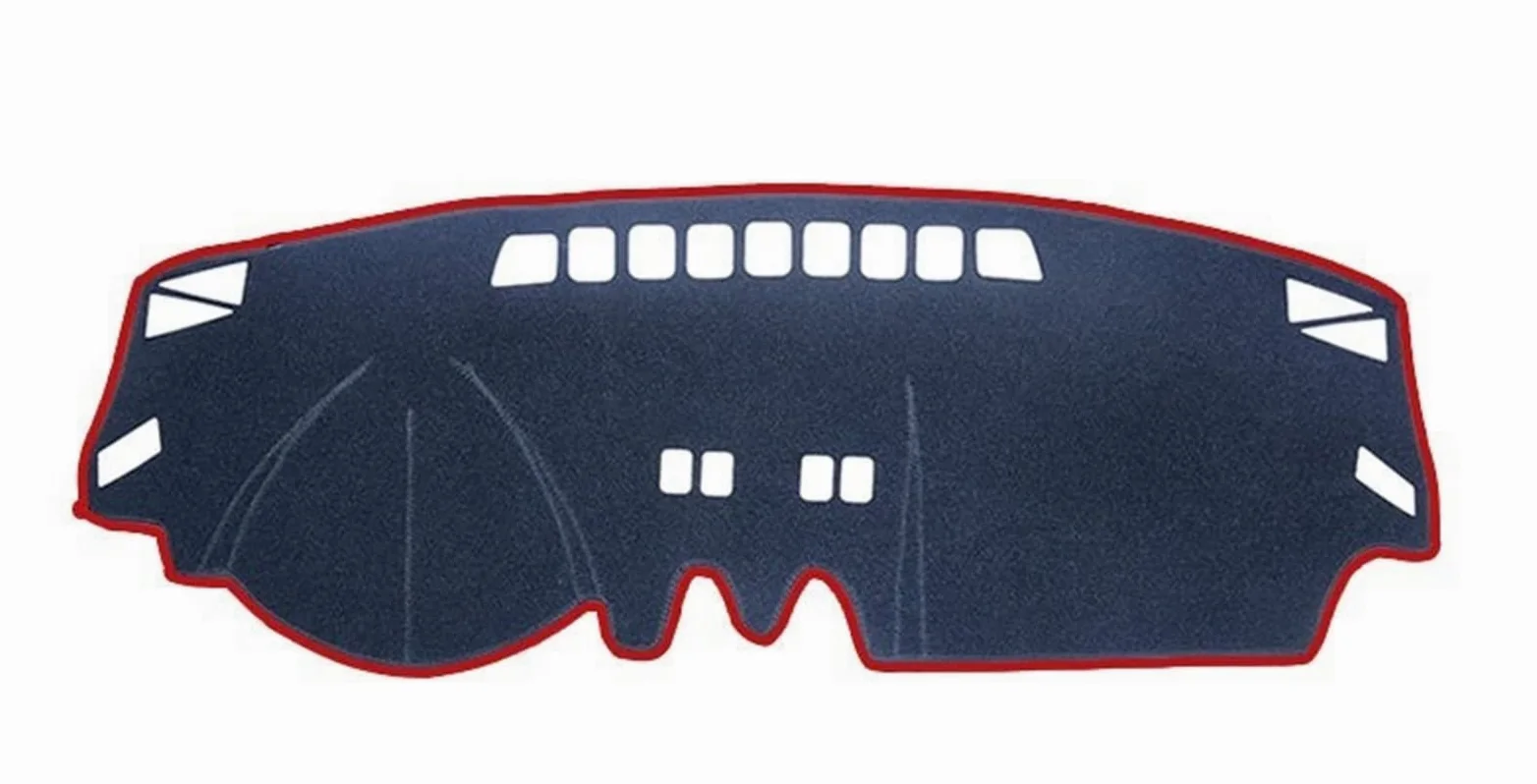 FUNFOB Almohadilla Parasol Alfombrilla Protectora para Salpicadero De para Nissan para Qashqai J10 2007 2008 2009 2010 2011 2012 2013 LHD Cubierta Estera del Tablero (Color : Red Edge)