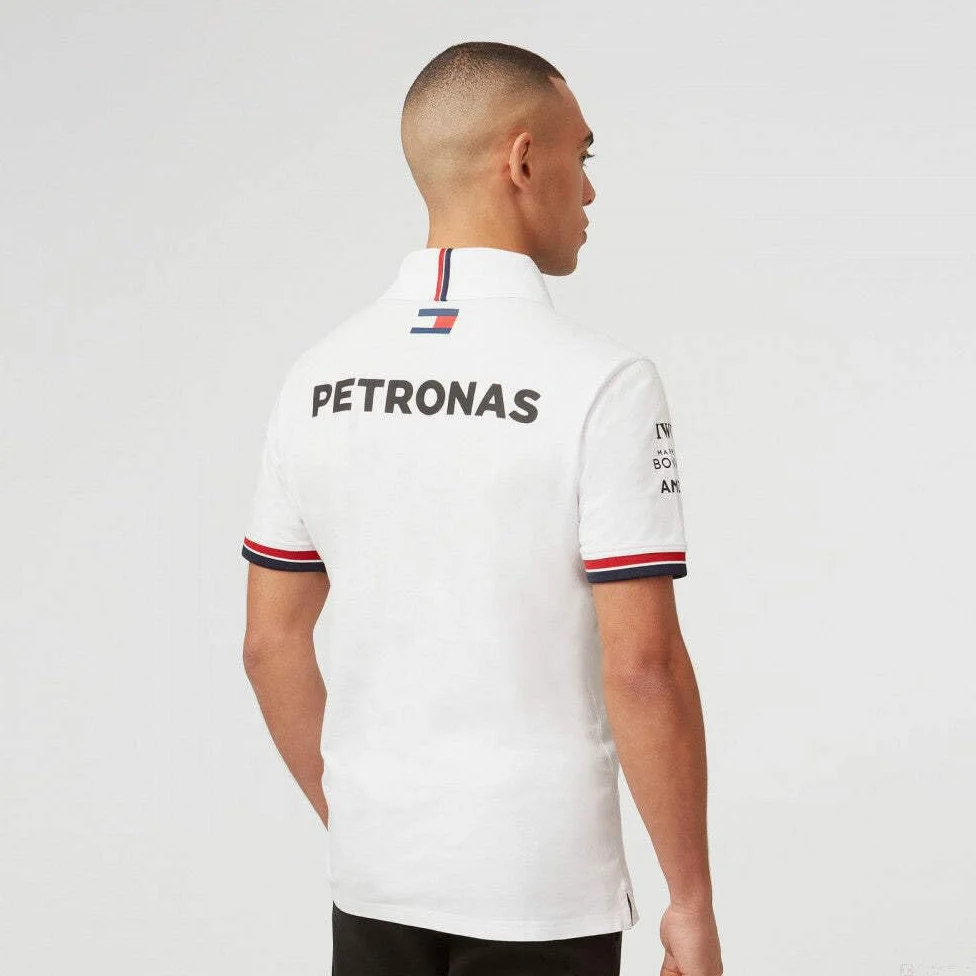 Mercedes AMG Petronas F1 Team Polo Shirt White 2022 L